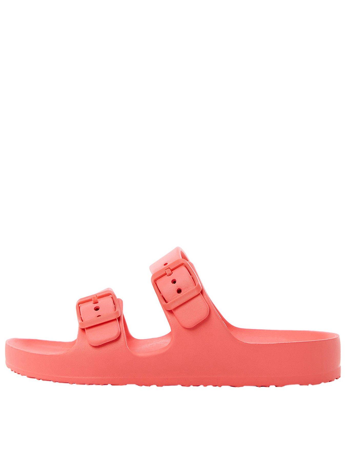 mango-girls-double-buckle-pu-sandals-bright-red