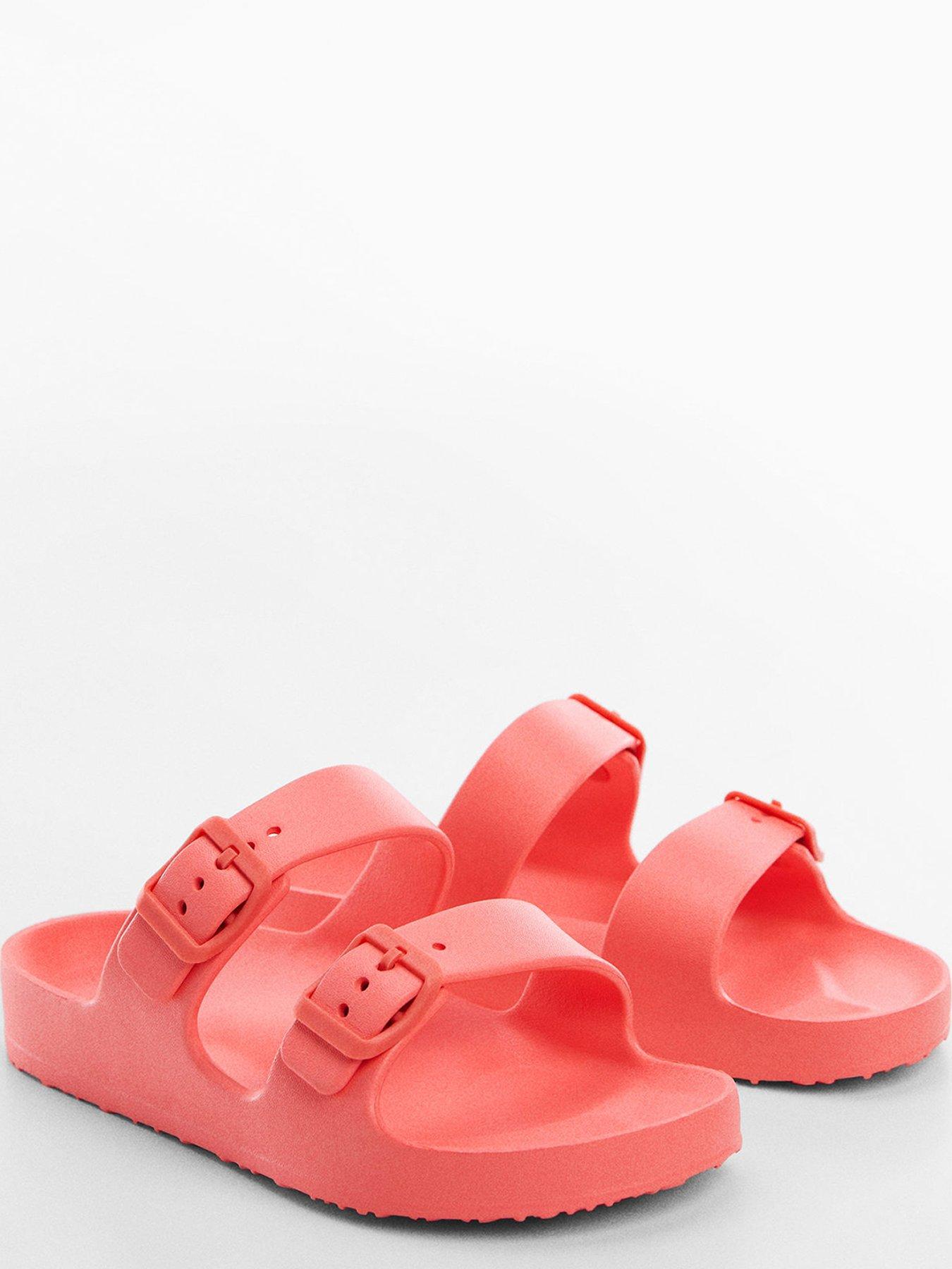 mango-girls-double-buckle-pu-sandals-bright-redstillFront