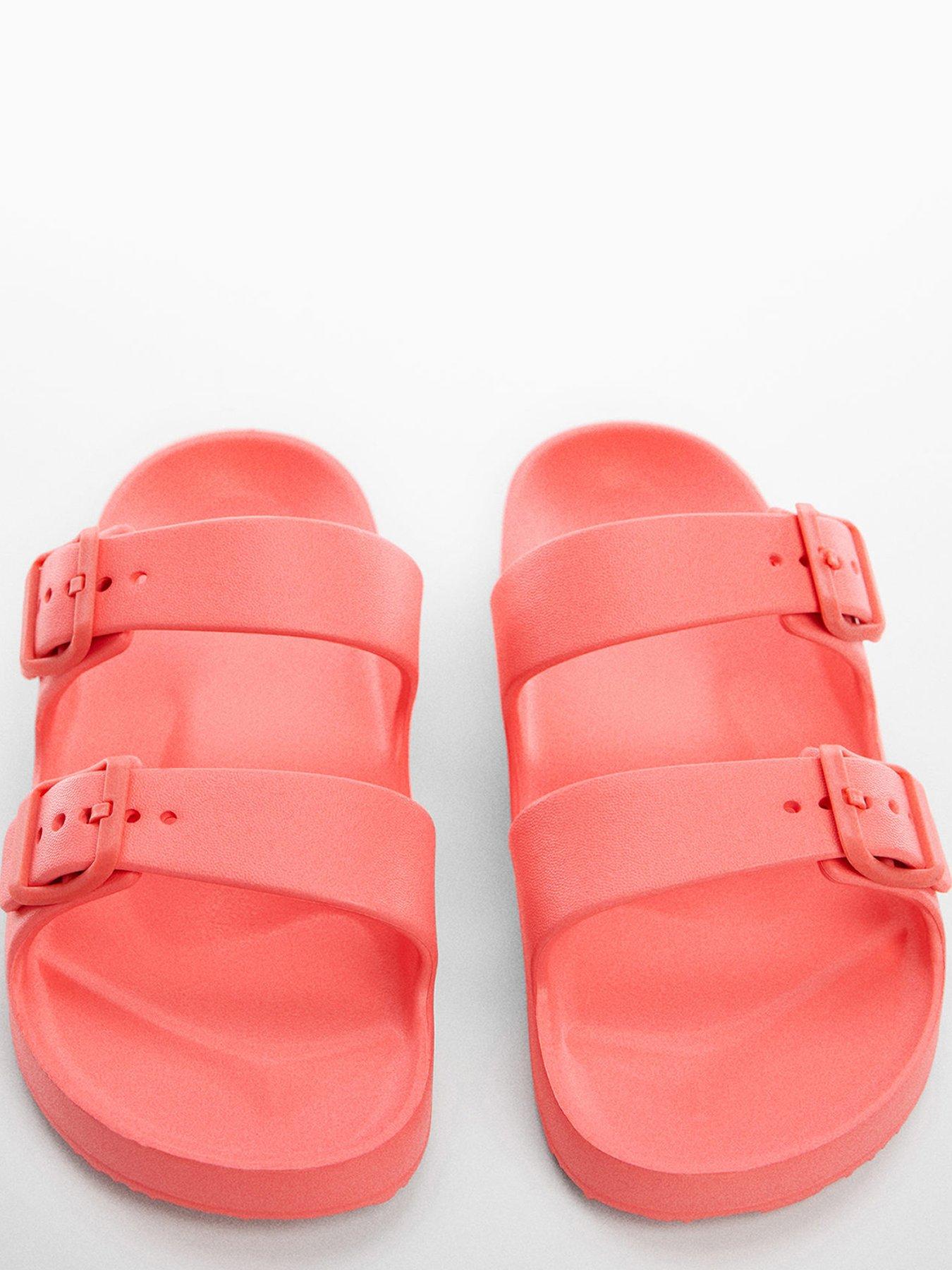 mango-girls-double-buckle-pu-sandals-bright-redoutfit