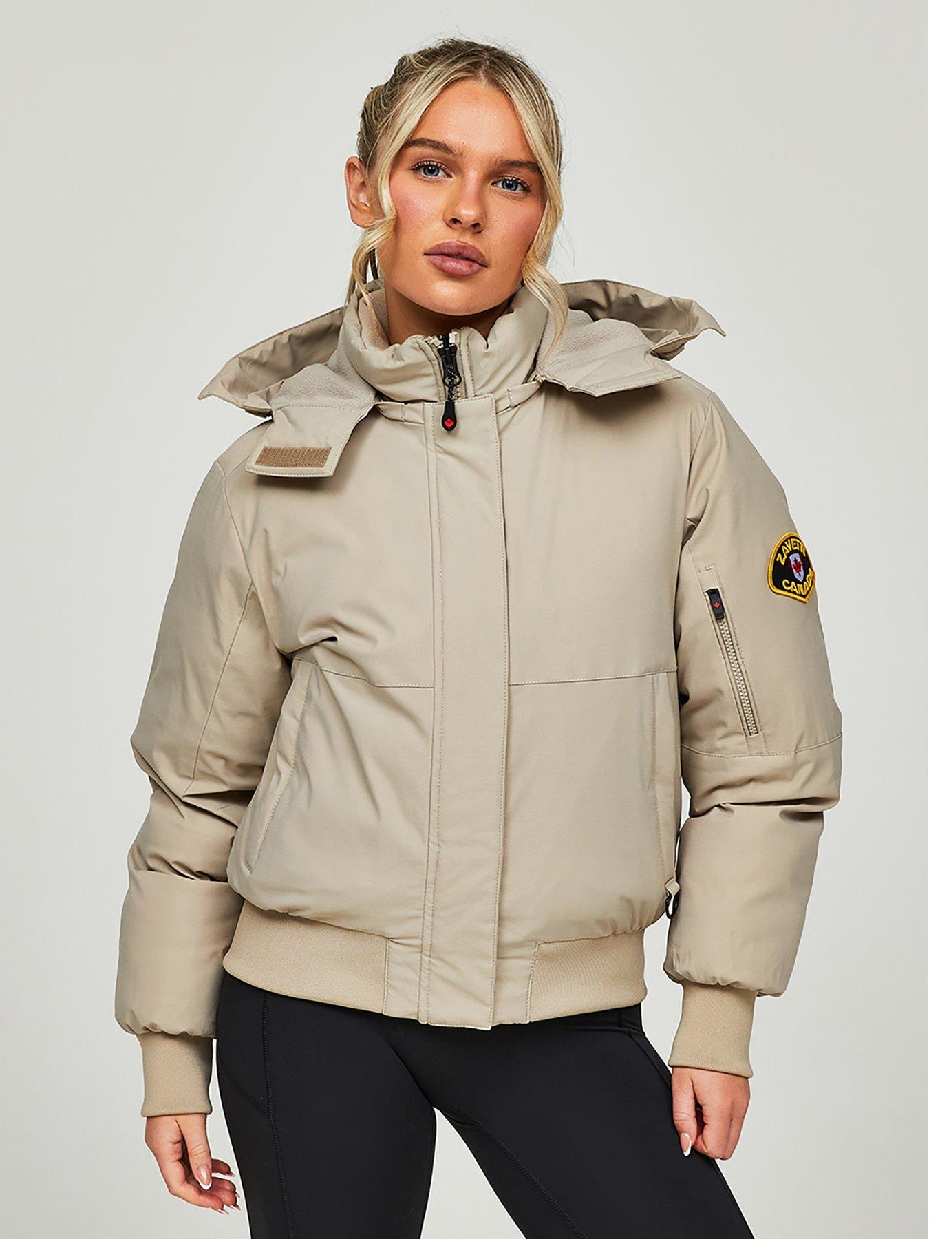 zavetti-canada-olivia-hooded-bomber-jacket-beigedetail