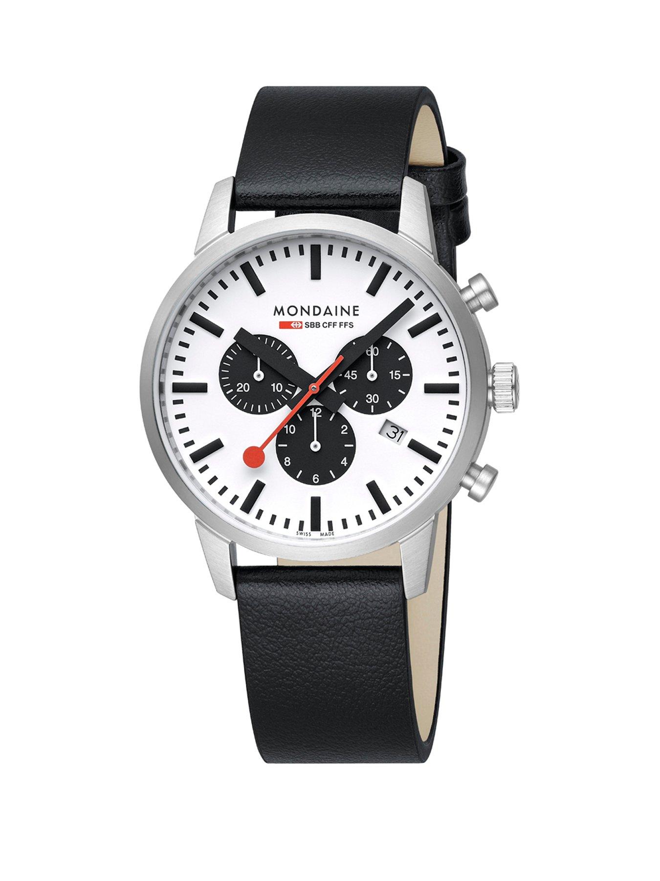 mondaine-neo-chrono-whiteblack-dial-41mm-watchnbsp--grape-leatherstillFront