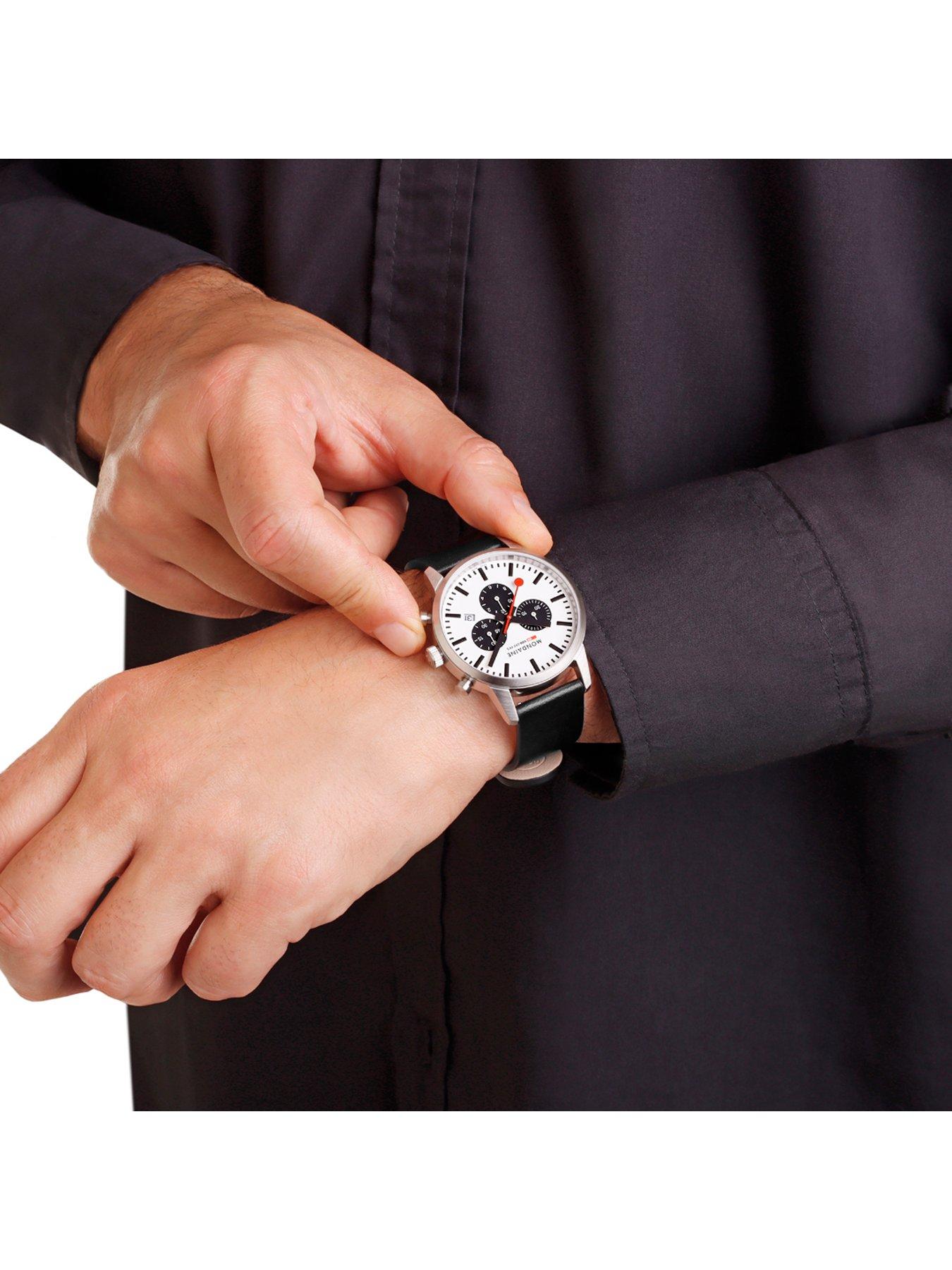 mondaine-neo-chrono-whiteblack-dial-41mm-watchnbsp--grape-leatherback