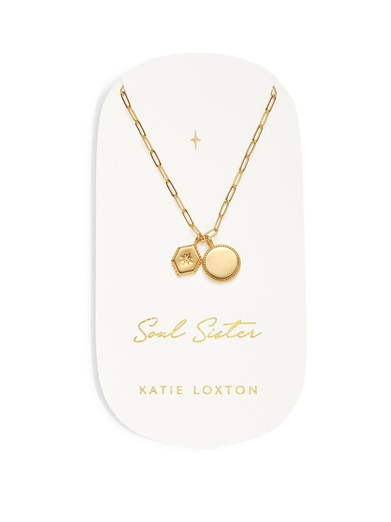Katie Loxton Soul Sister Waterproof Gold Charm Necklace
