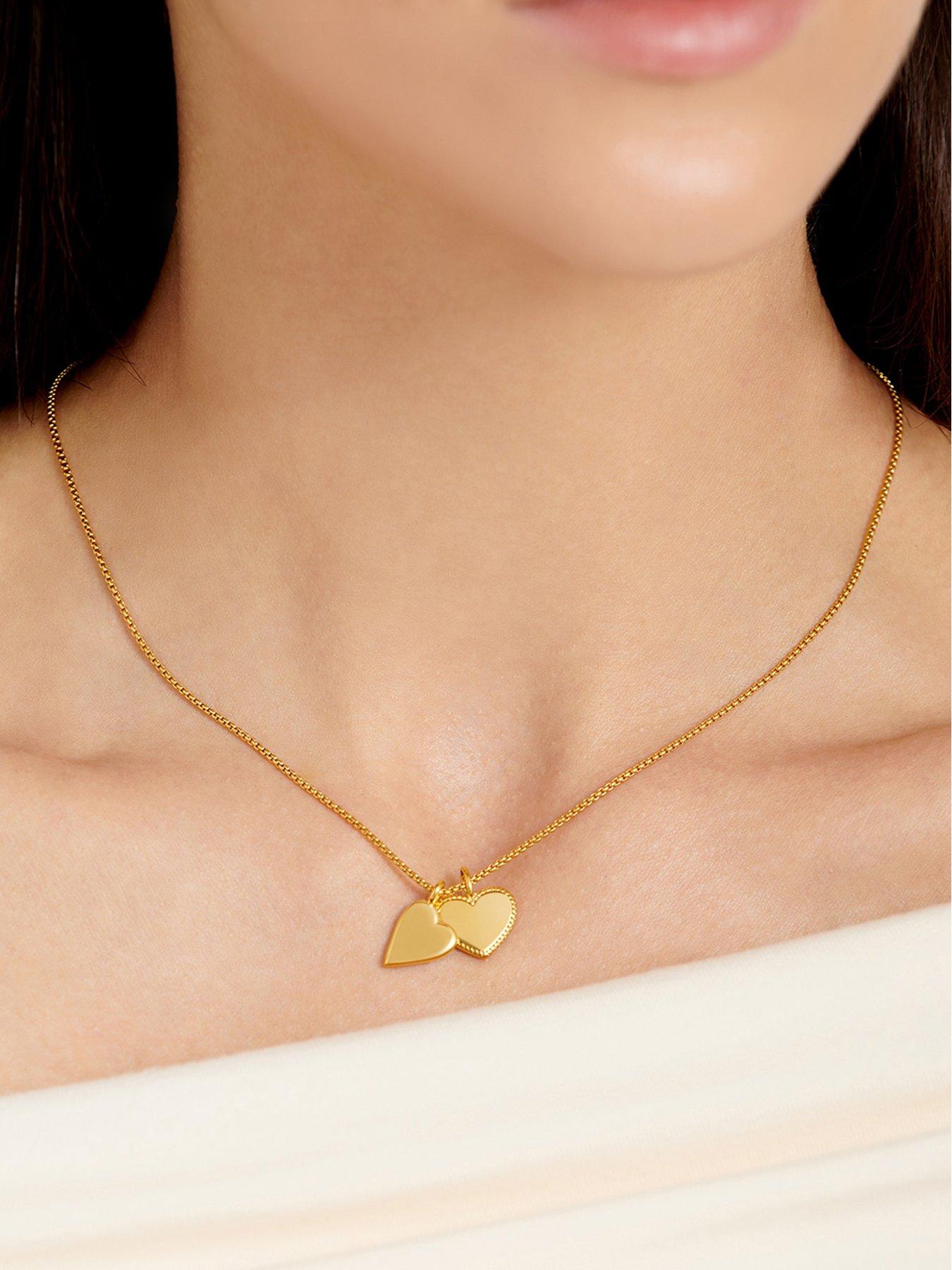 katie-loxton-bridesmaid-waterproof-gold-bridal-charm-necklacestillFront