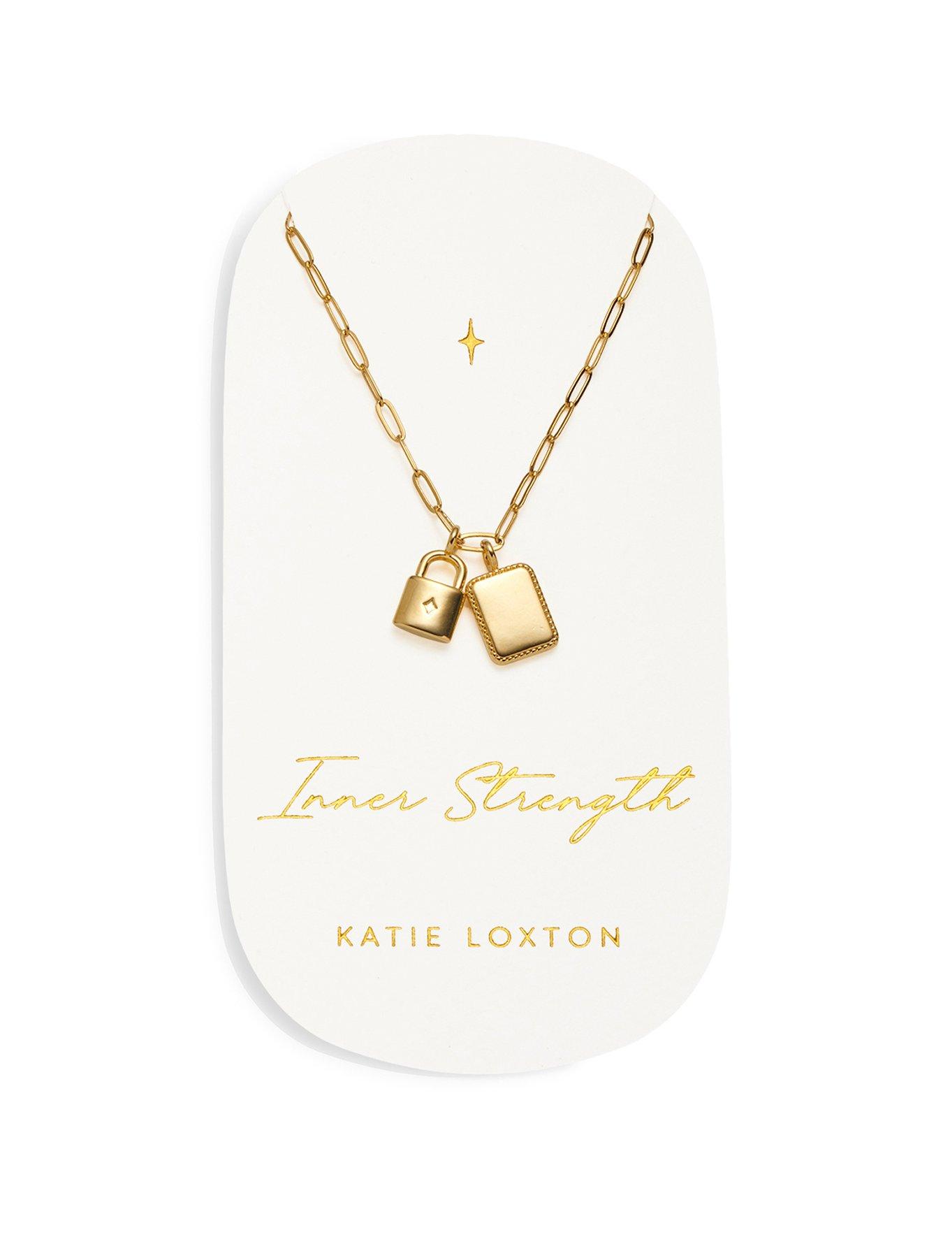 katie-loxton-inner-strength-waterproof-gold-charm-necklace