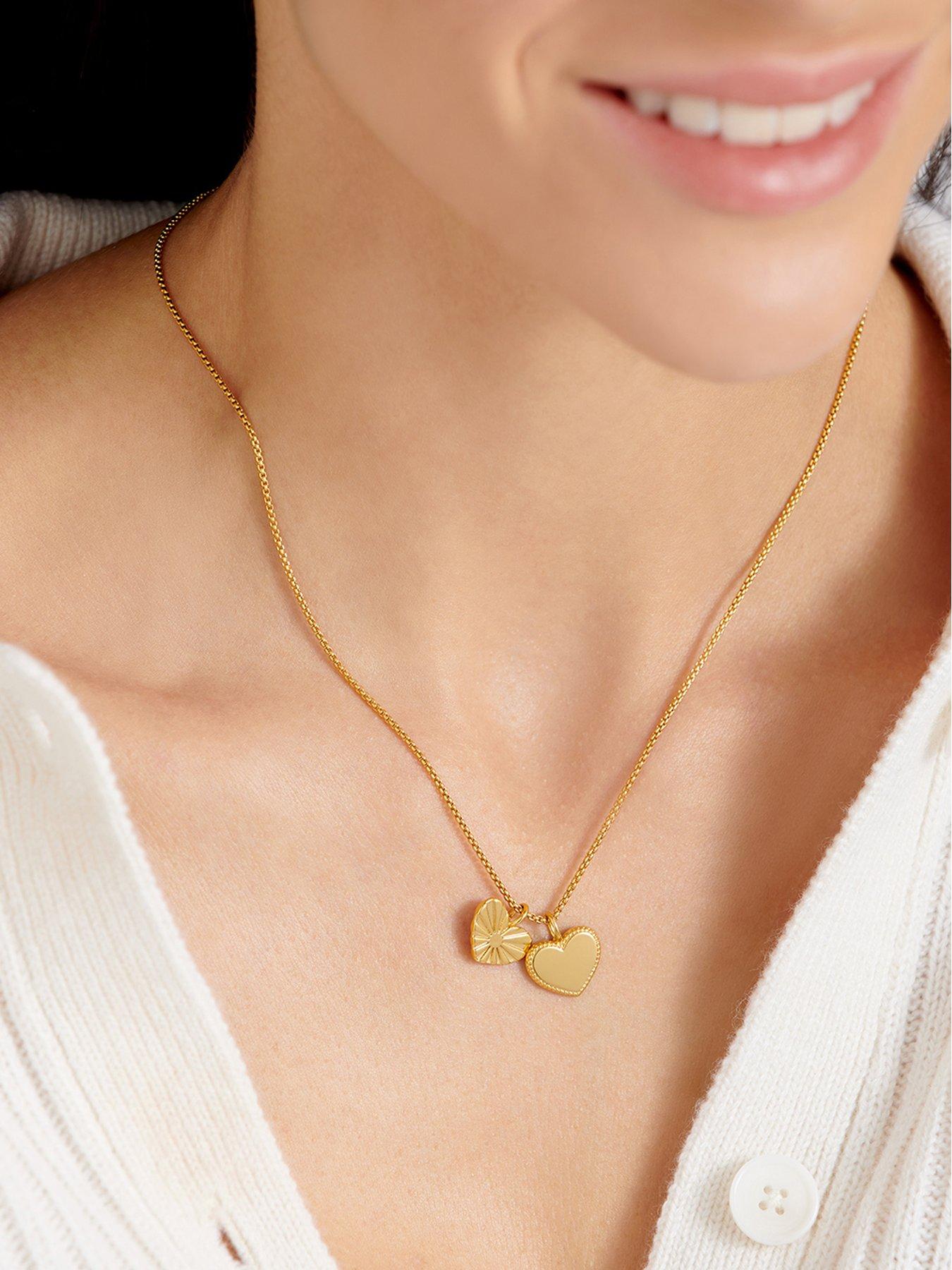 katie-loxton-love-above-all-waterproof-gold-charm-necklacestillFront