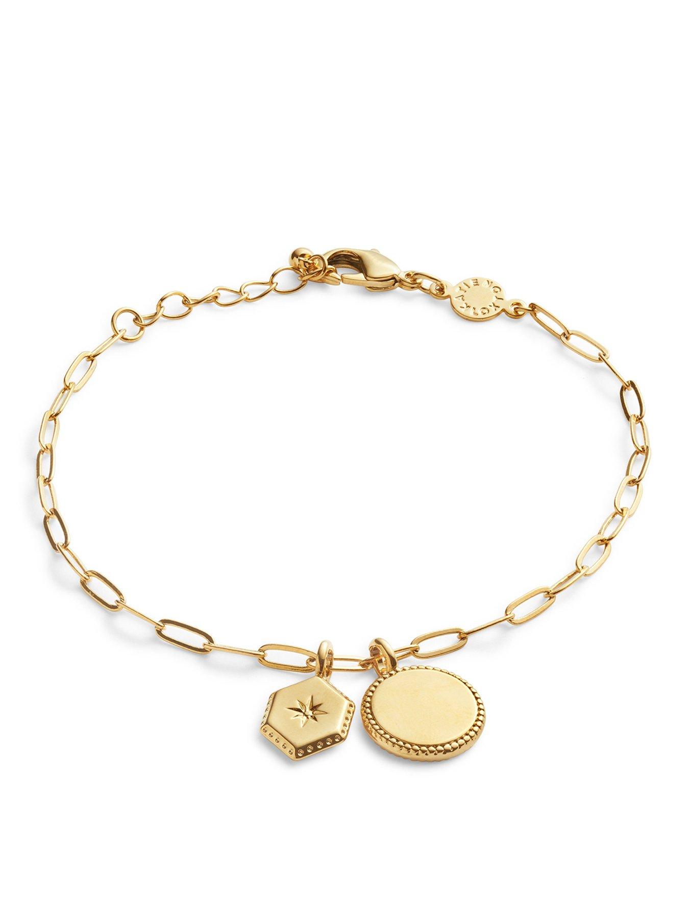 katie-loxton-soul-sister-waterproof-gold-charm-braceletback