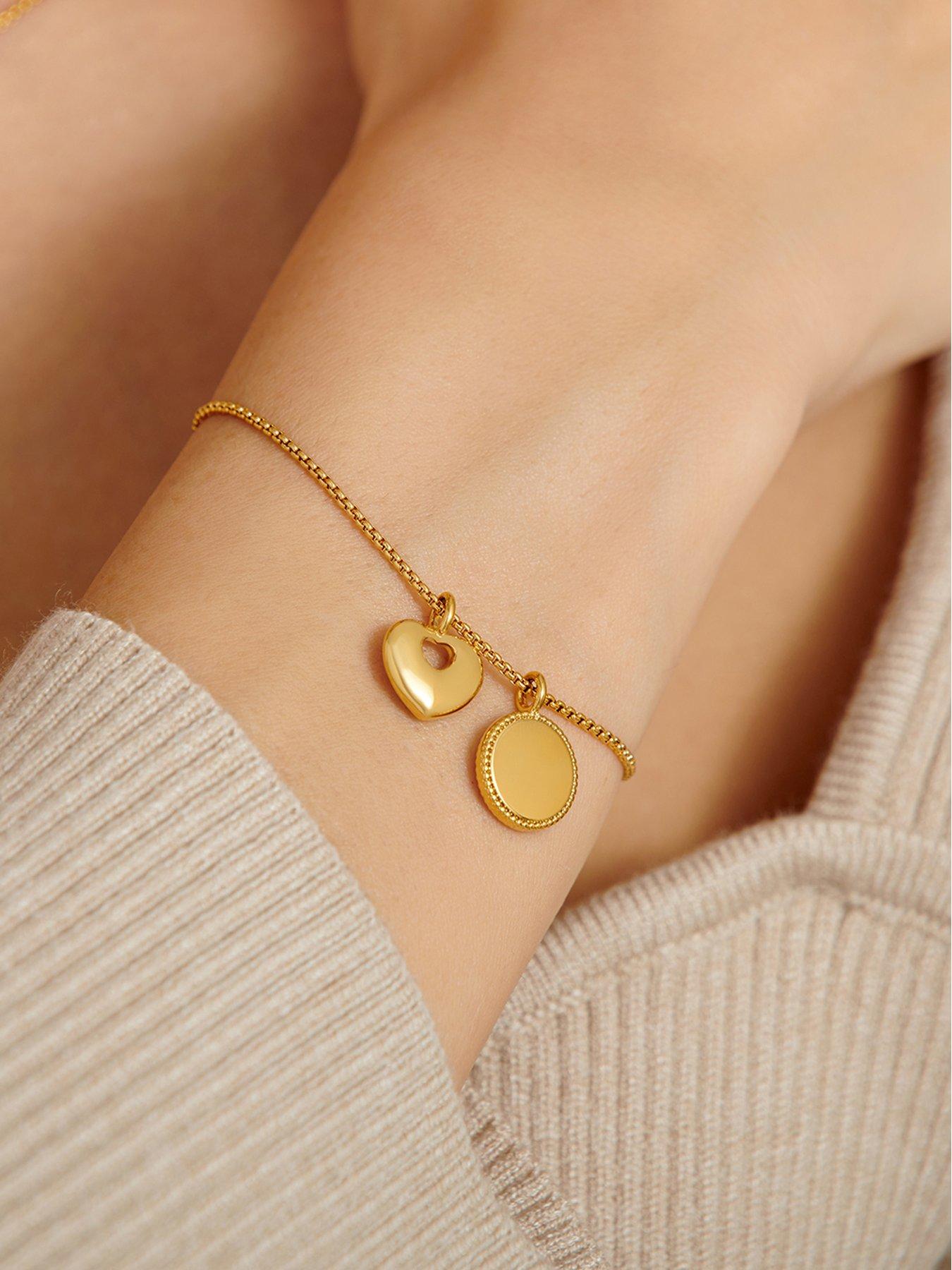 katie-loxton-family-forever-waterproof-gold-charm-braceletstillFront