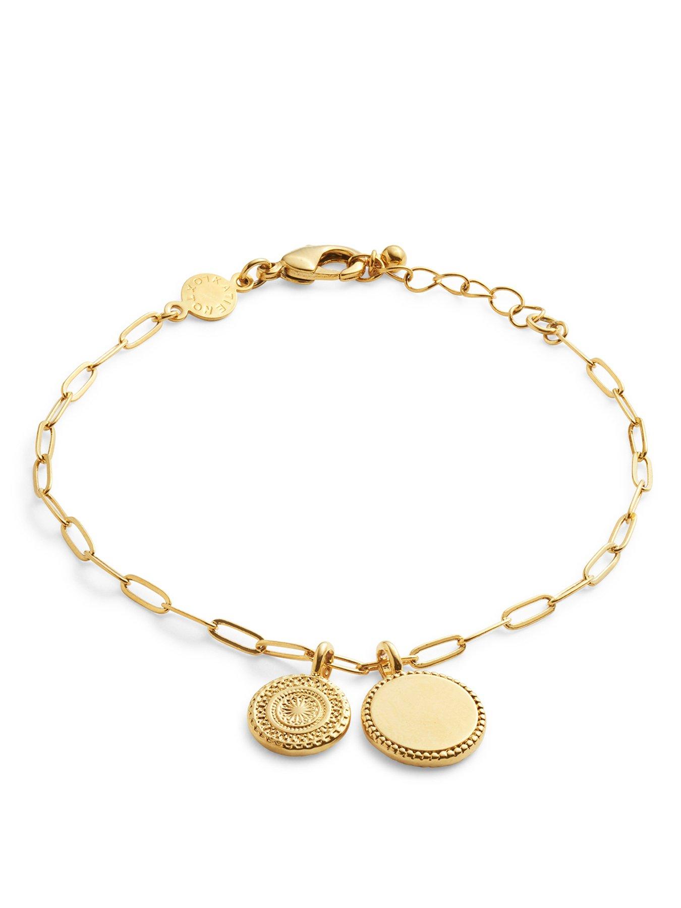 katie-loxton-sister-waterproof-gold-charm-braceletback