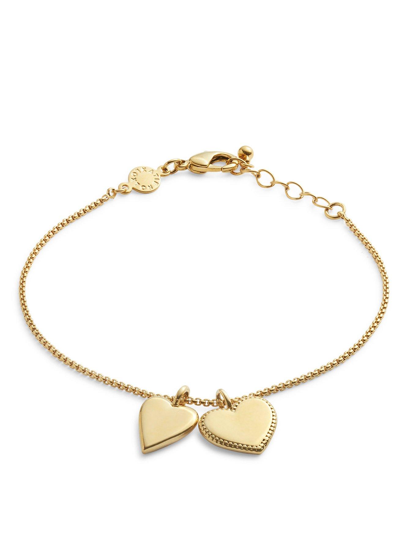 katie-loxton-miss-to-mrs-waterproof-gold-bridal-charm-braceletback