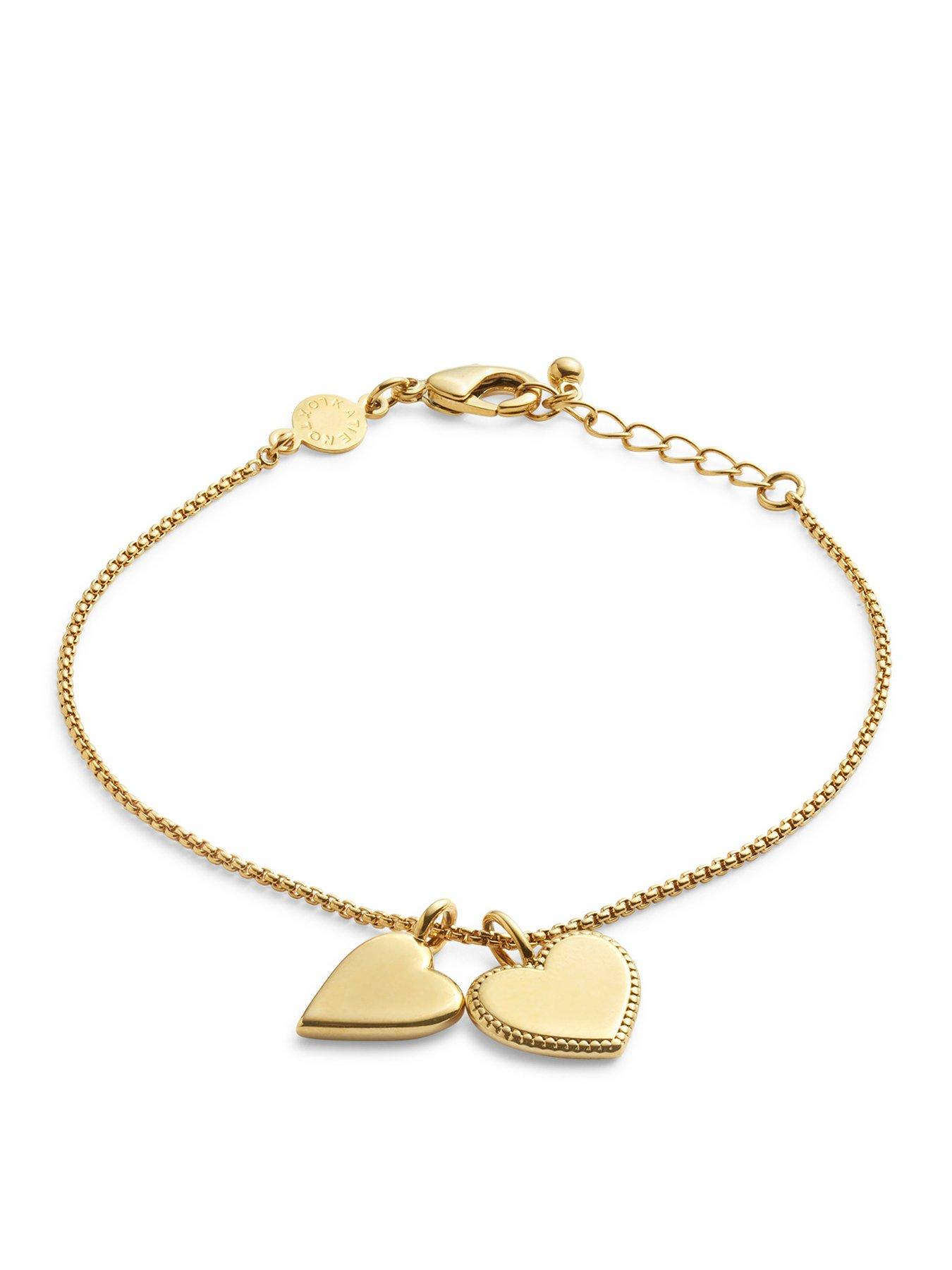 katie-loxton-bridesmaid-waterproof-gold-bridal-charm-braceletback