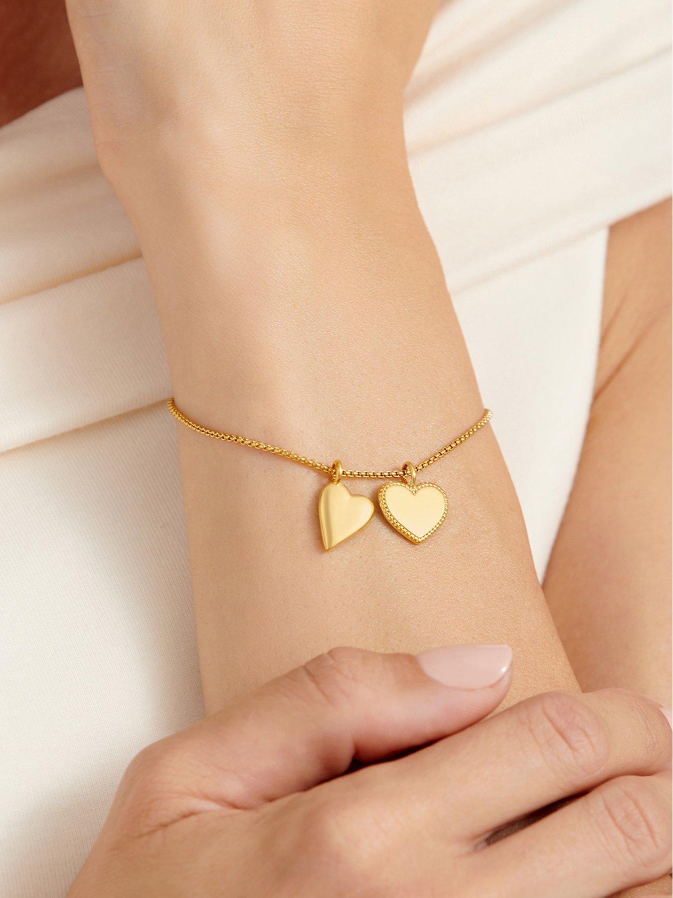 katie-loxton-maid-of-honour-waterproof-gold-bridal-charm-braceletstillFront