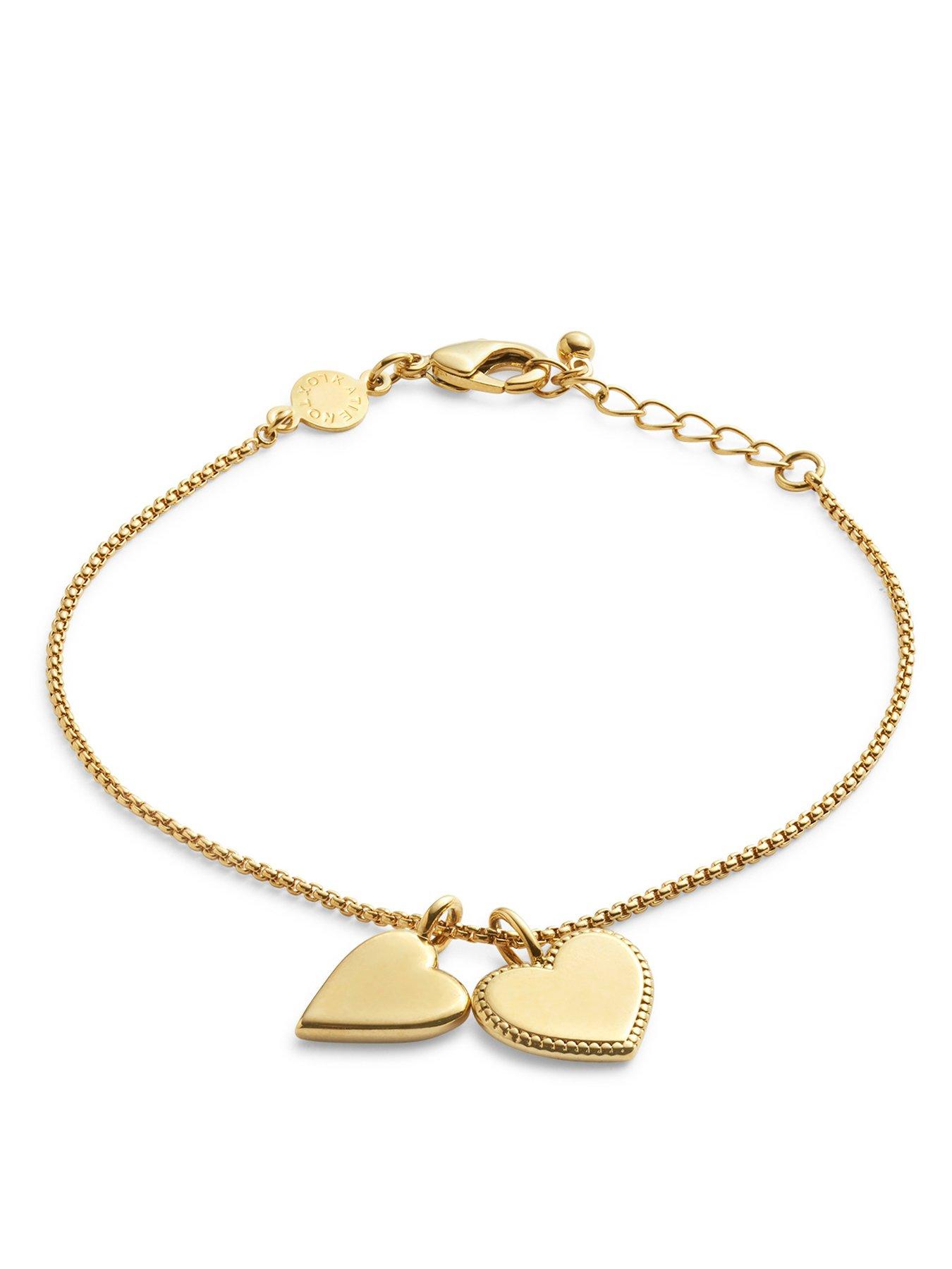 katie-loxton-maid-of-honour-waterproof-gold-bridal-charm-braceletback