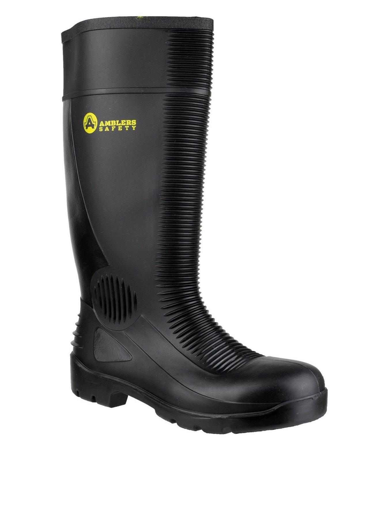 Image of Amblers Mens Safety Fs100 Wellington - Black