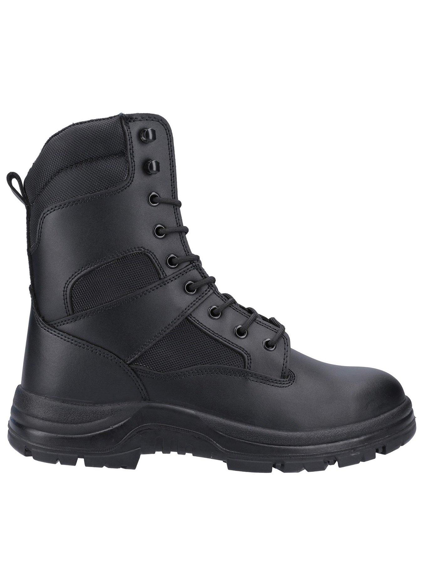 Amblers Mens Safety 008 S3 Src Side Zip Boots - Black