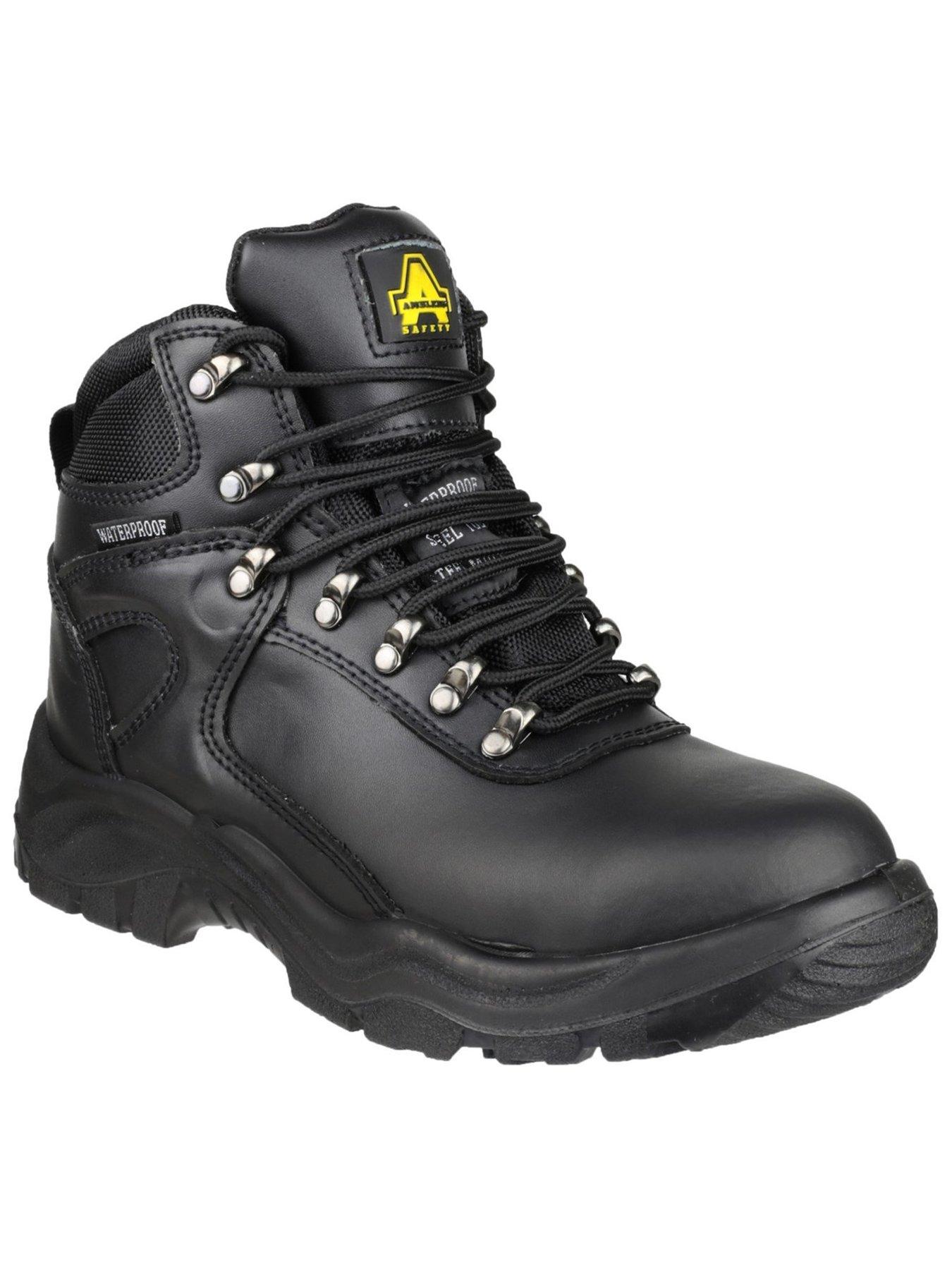 Amblers Mens Fs218 Waterproof Lace Up Safety Boot - Black