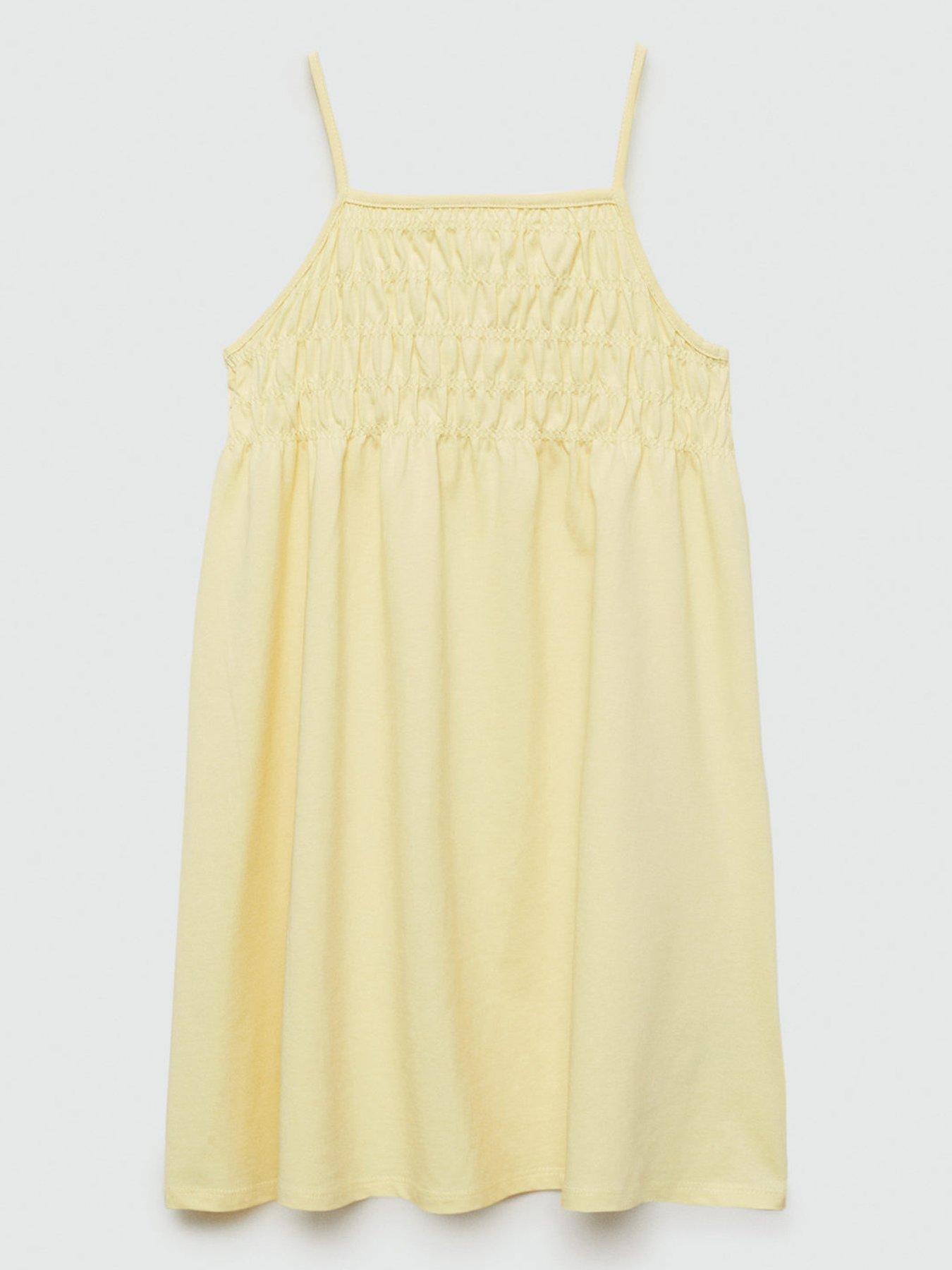 mango-girls-shirred-bodice-jersey-strappy-dress-yellowback