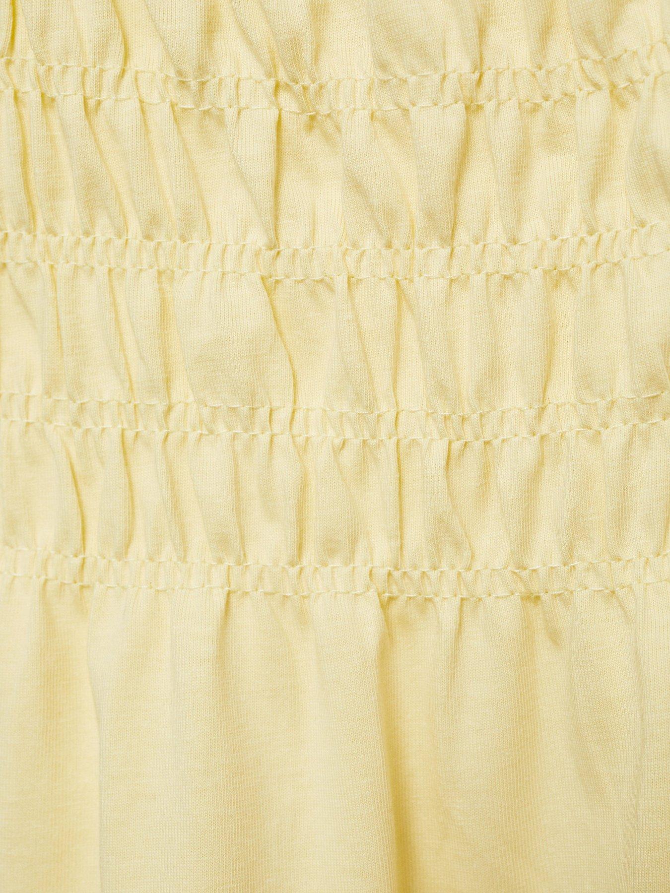 mango-girls-shirred-bodice-jersey-strappy-dress-yellowdetail