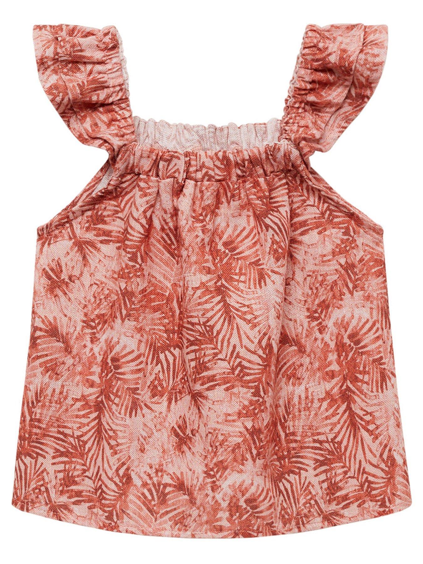 mango-younger-girls-printed-sleeveless-blouse-light-orange