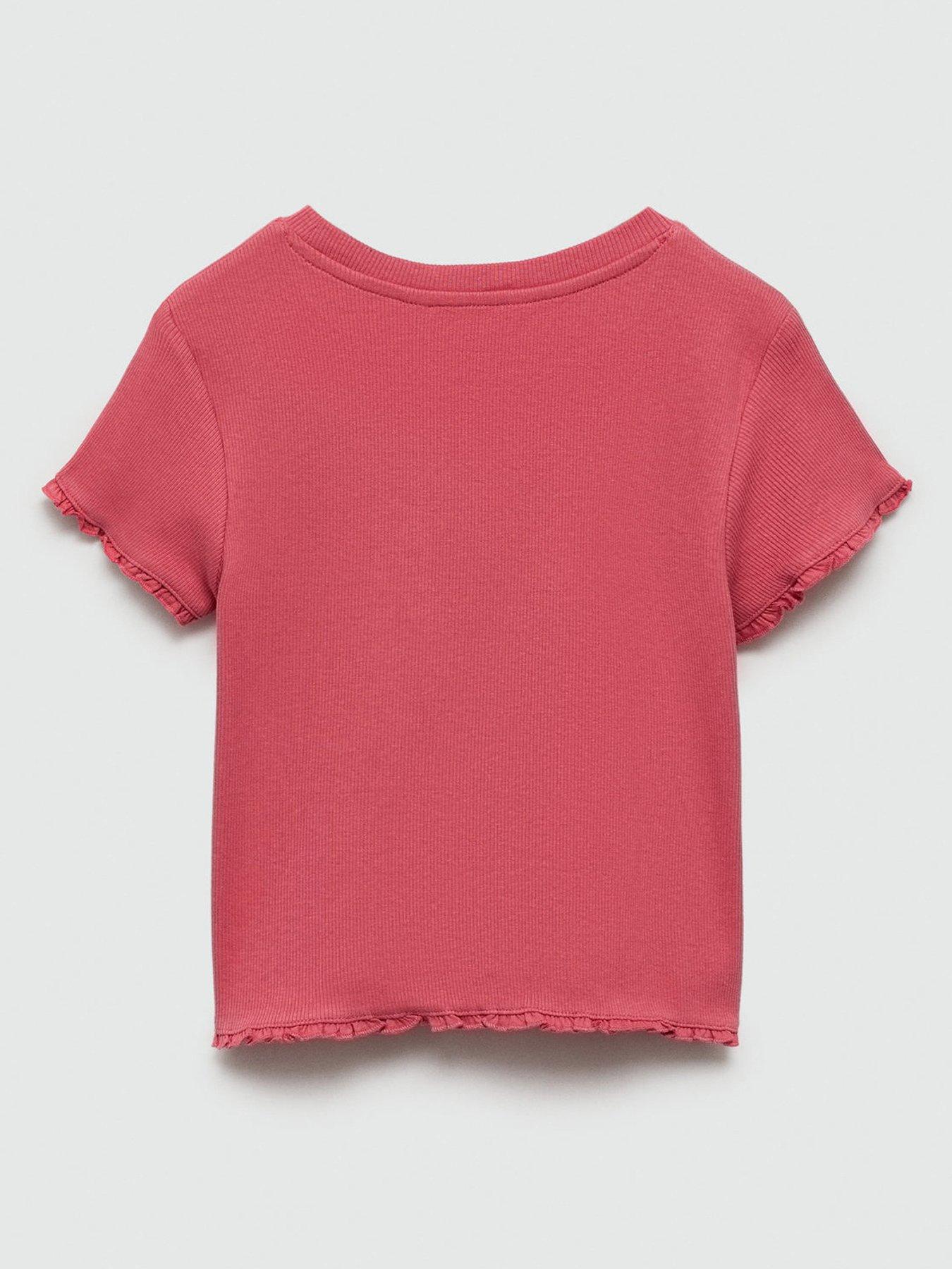 mango-girls-rib-short-sleeve-tshirt-redback