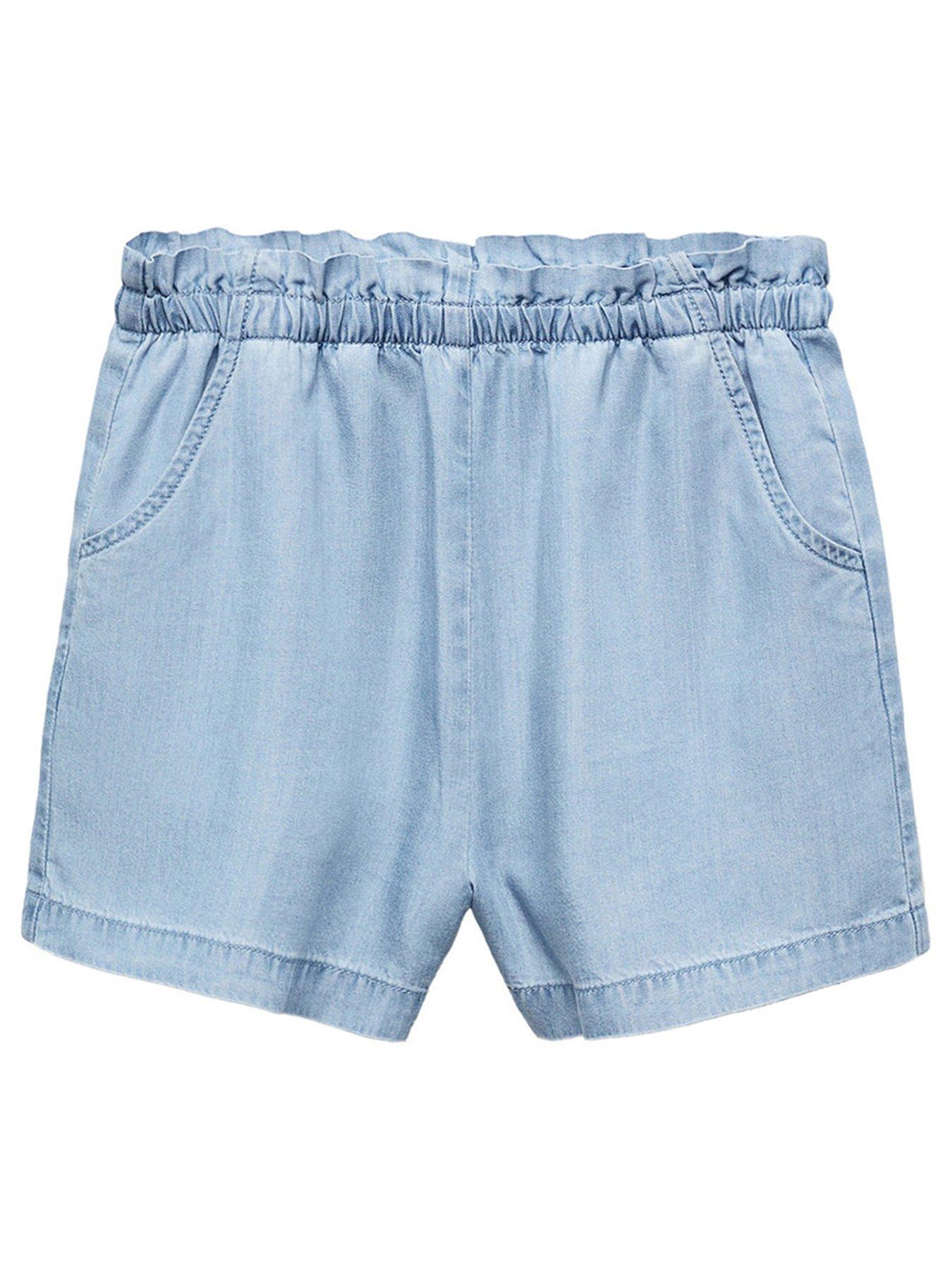 Blue chambray shorts hot sale
