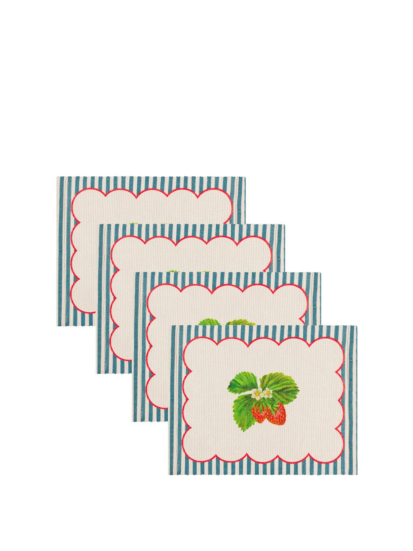 wylder-nature-strawberry-stripes-set-of-4-indooroutdoor-placemats