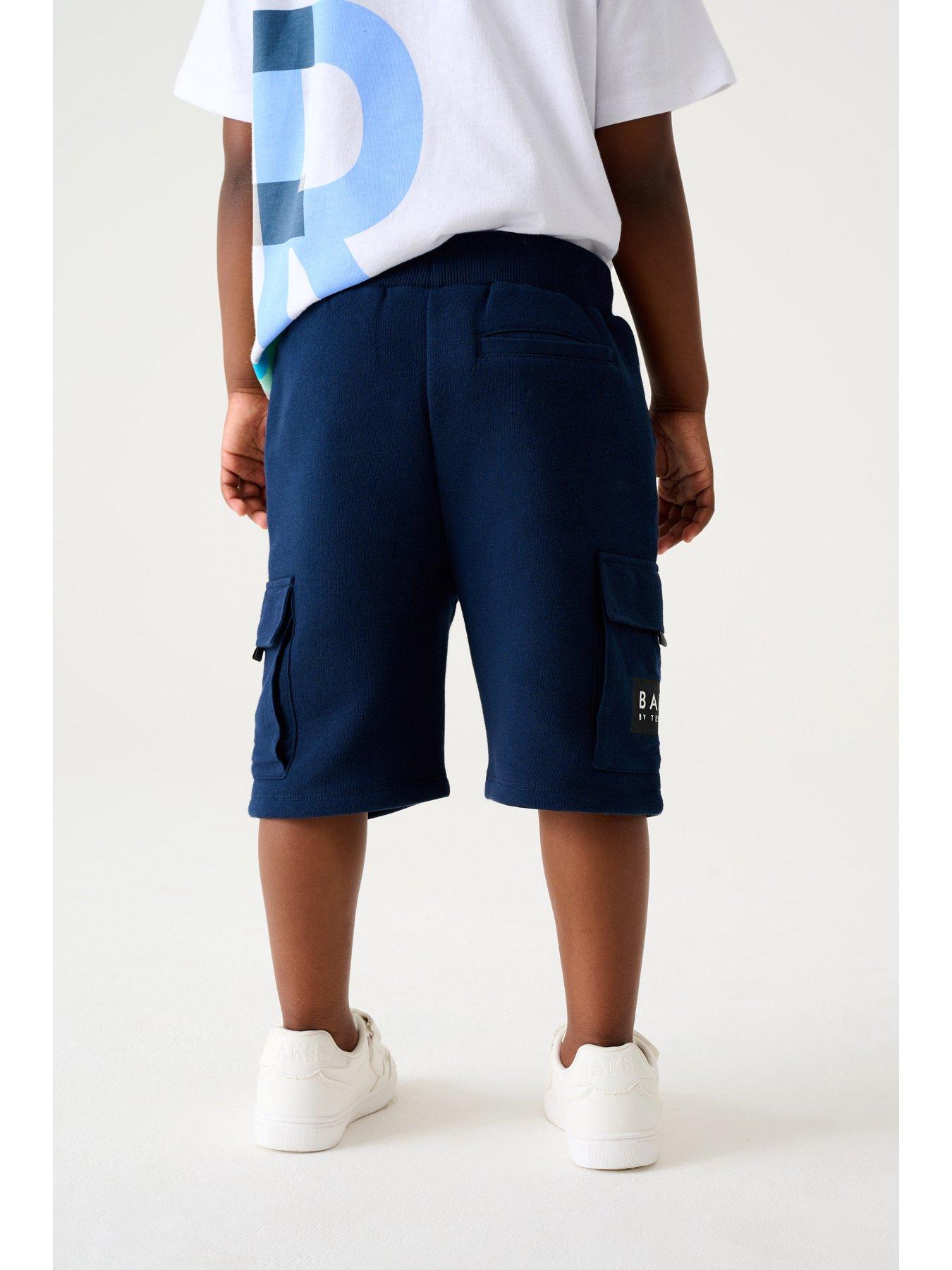 Image 2 of 4 of Ted Baker Boys Navy Chino Shorts
