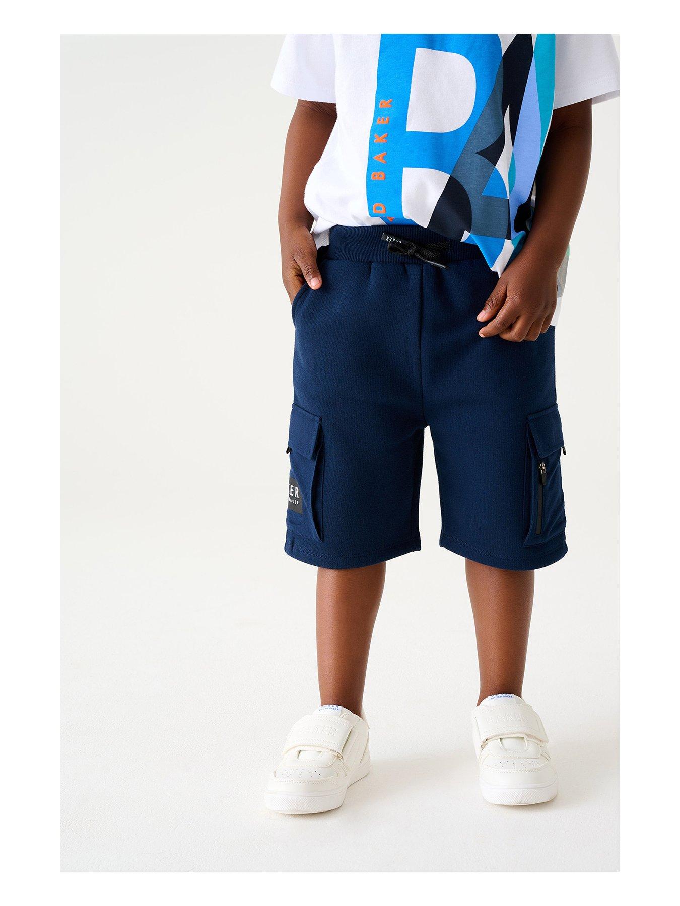 Image 3 of 4 of Ted Baker Boys Navy Chino Shorts