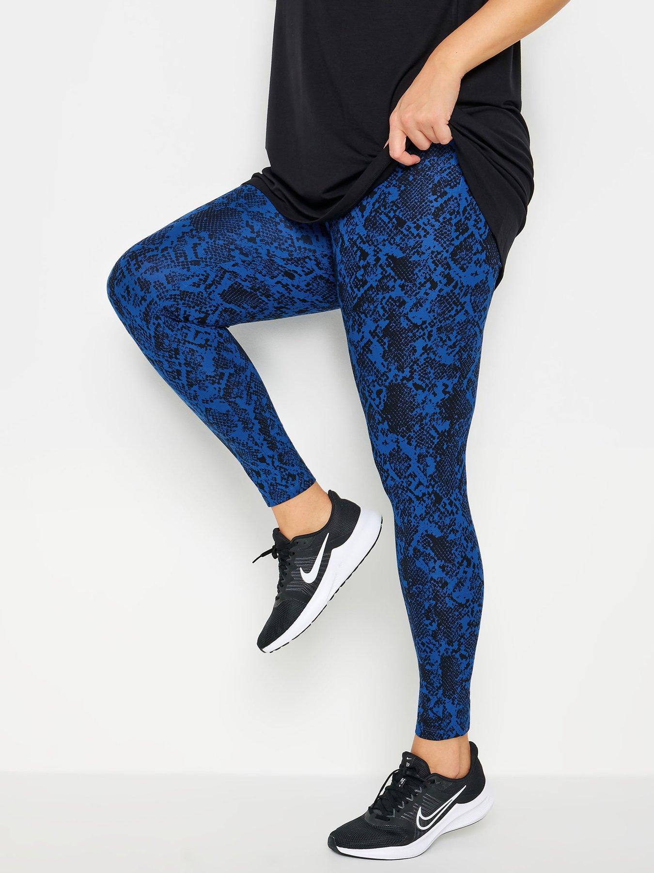 yours-curve-cobalt-animal-active-leggings