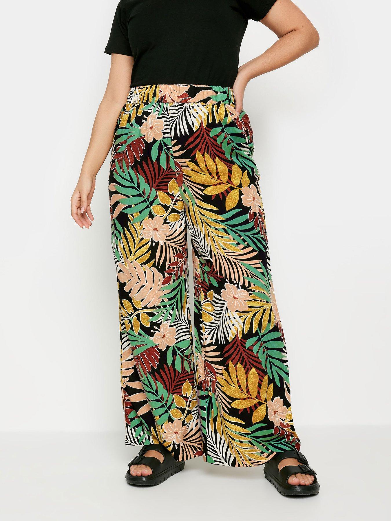 yours-curve-epp-woven-wide-leg-tropical-30-blackmulti