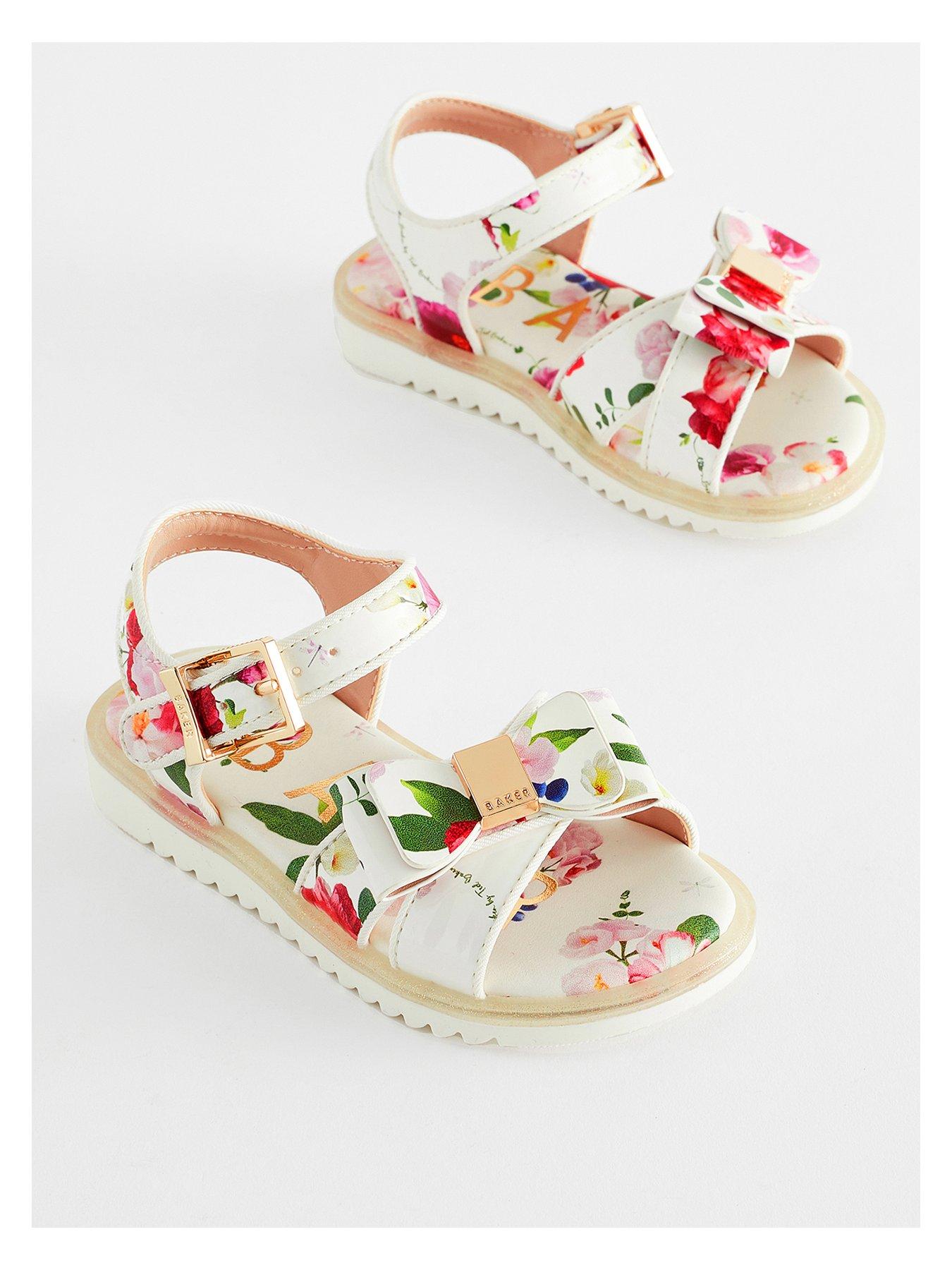 ted-baker-younger-girls-printed-sandal-whiteoutfit