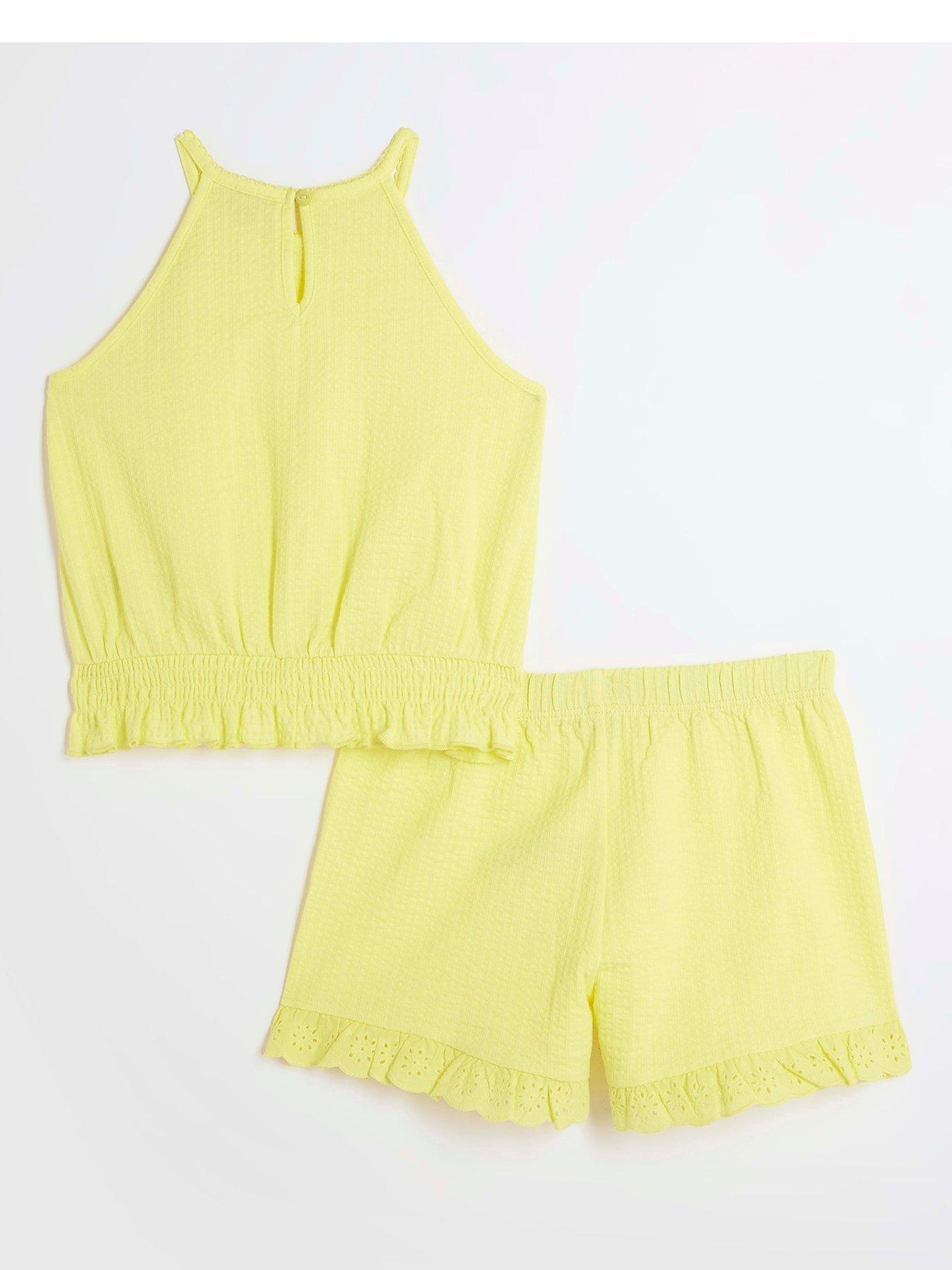 river-island-girls-broderie-halter-neck-top-set-yellowback