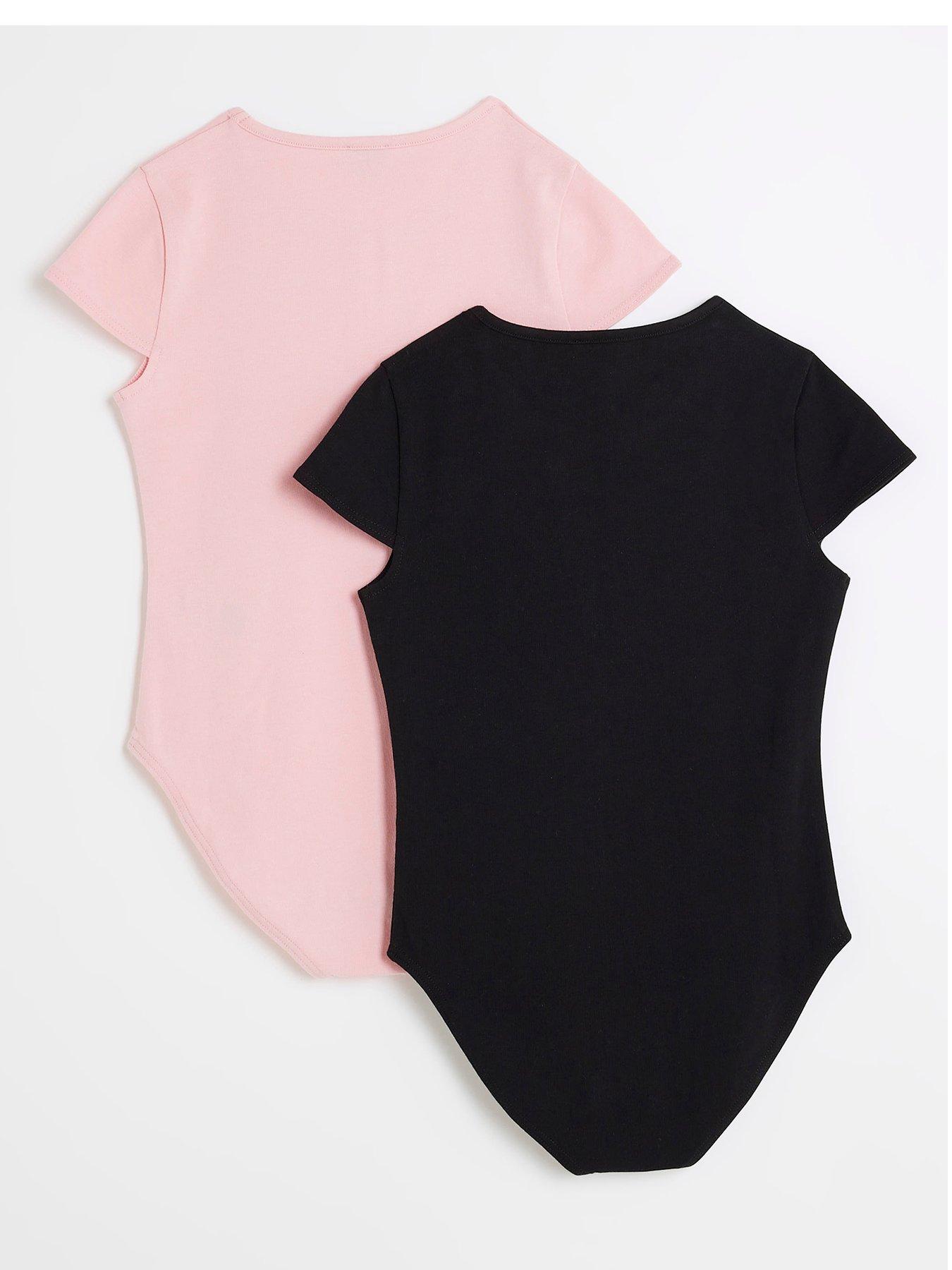 river-island-girls-short-sleeve-bodysuit-2-pack-pinkback