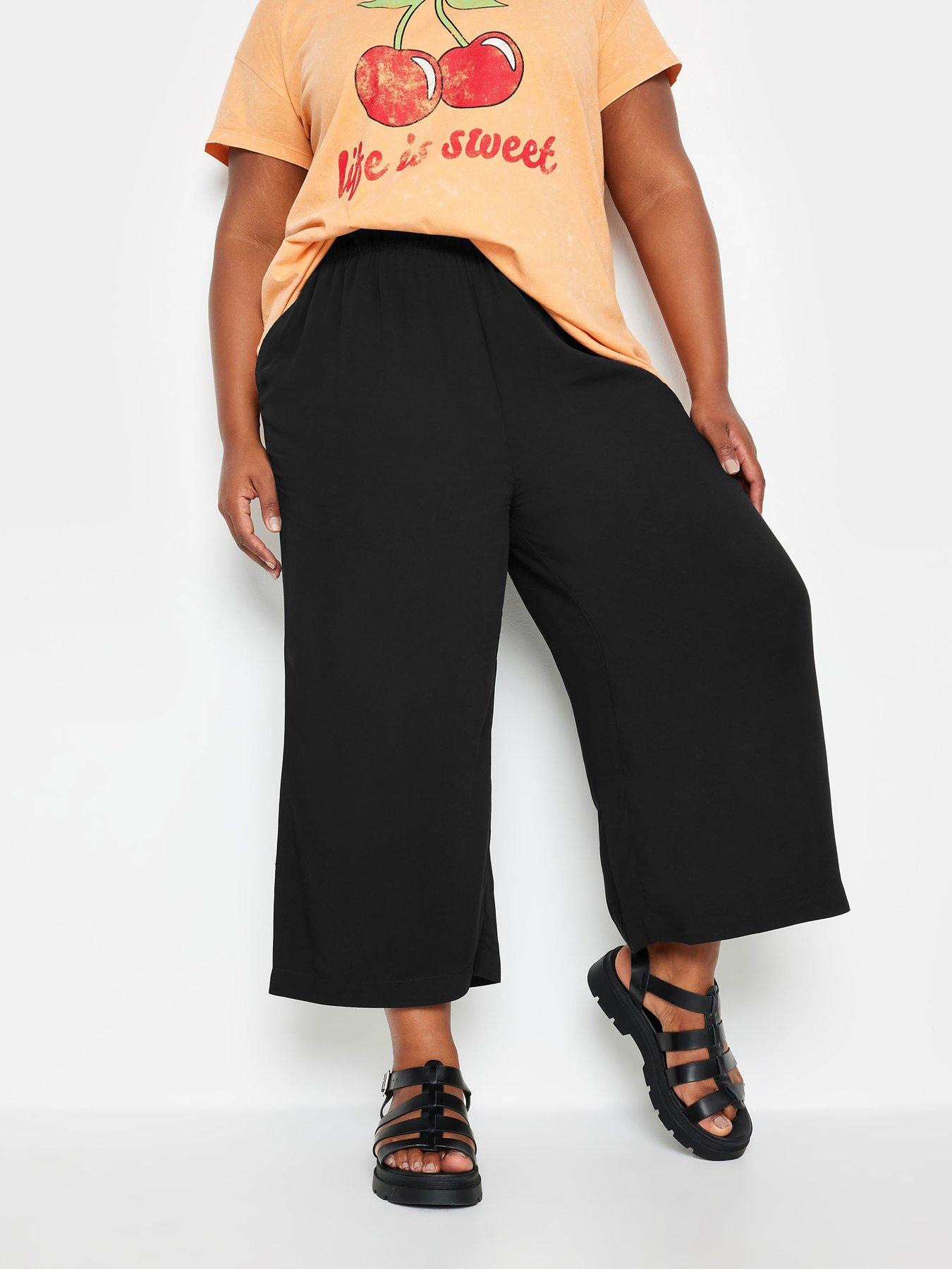 yours-curve-epp-woven-crop-plain-blackfront