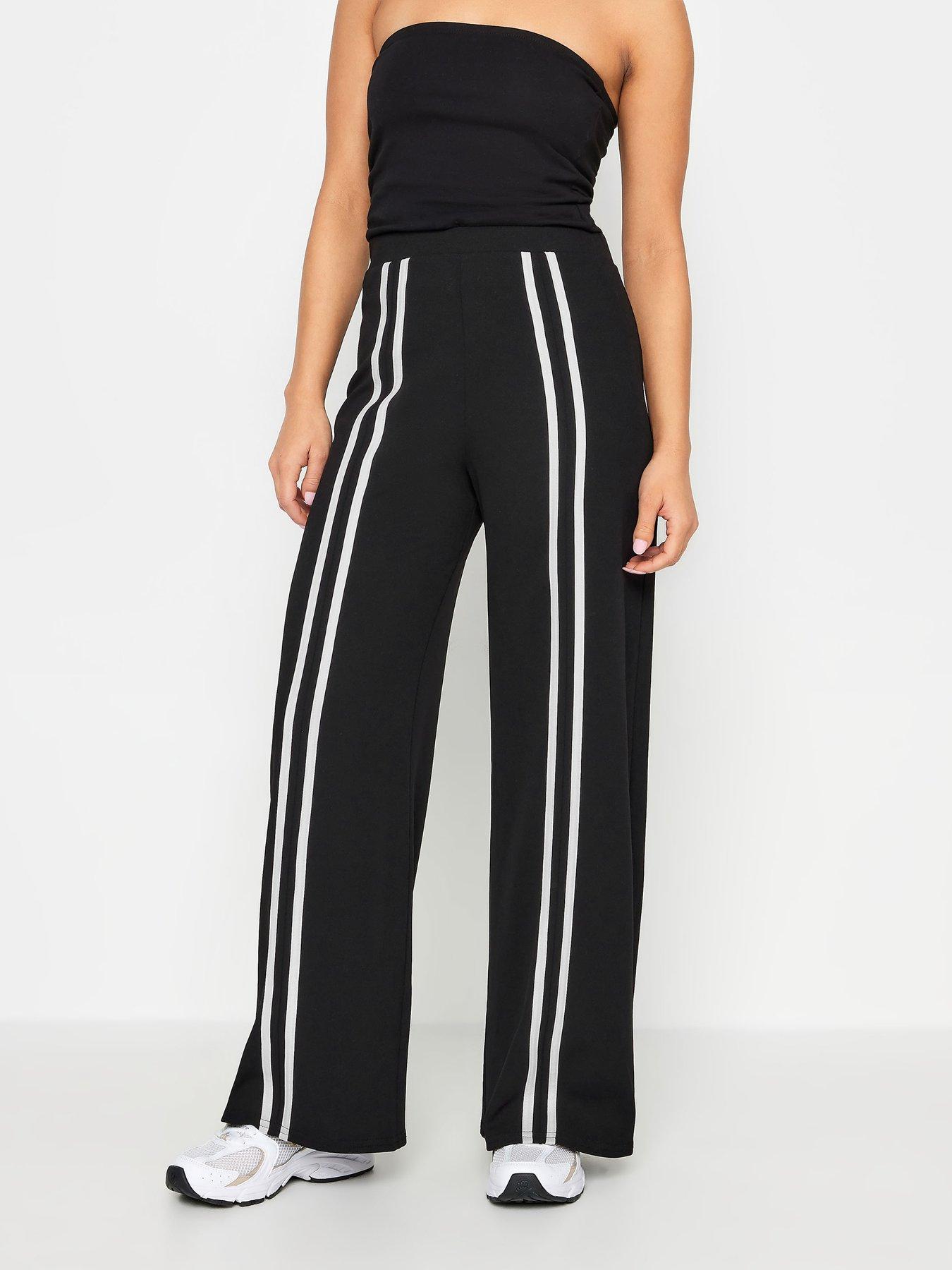 pixiegirl-petite-front-two-stripe-wide-leg-trousers-black