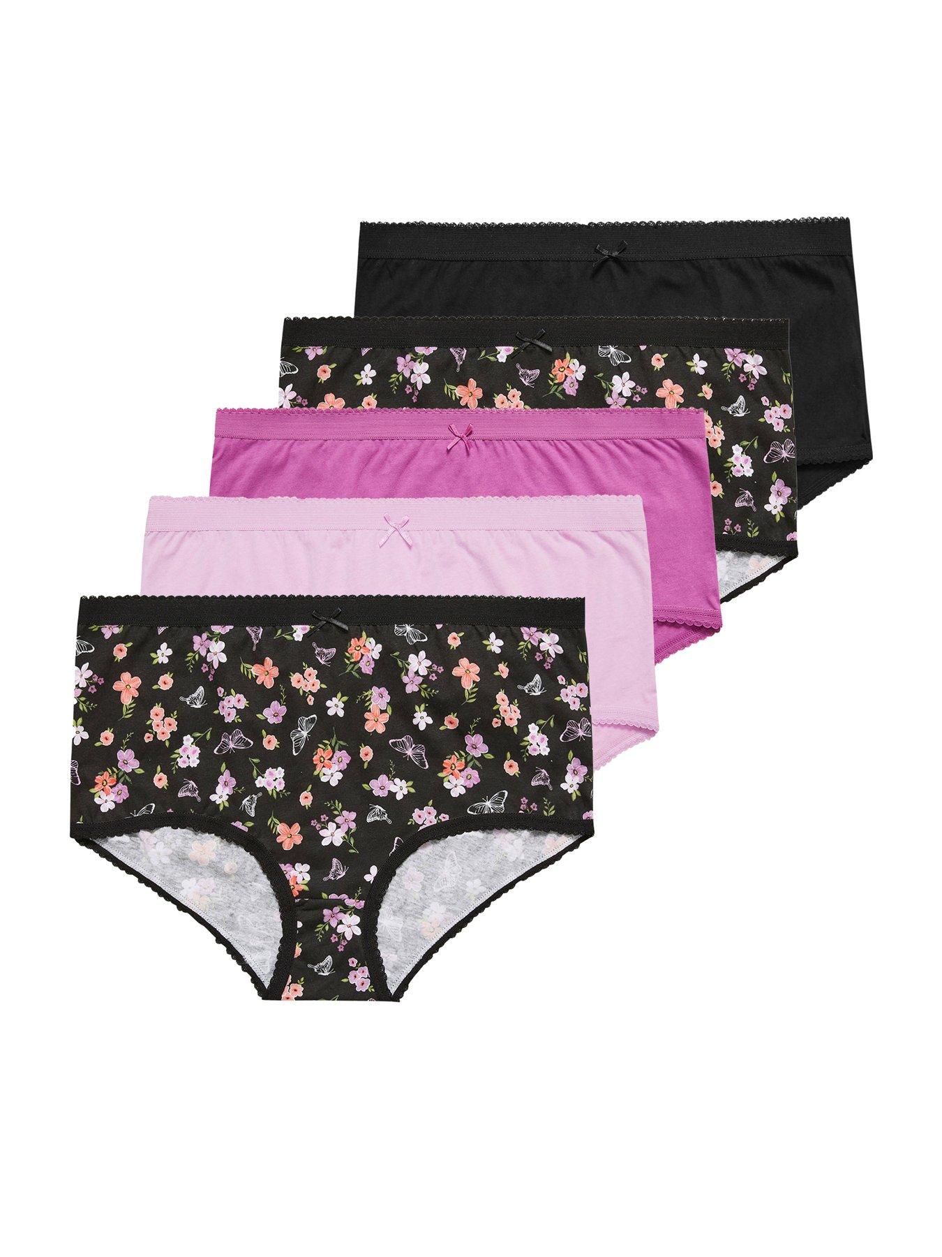 yours-curve-5-pack-pink-floral-briefsoutfit