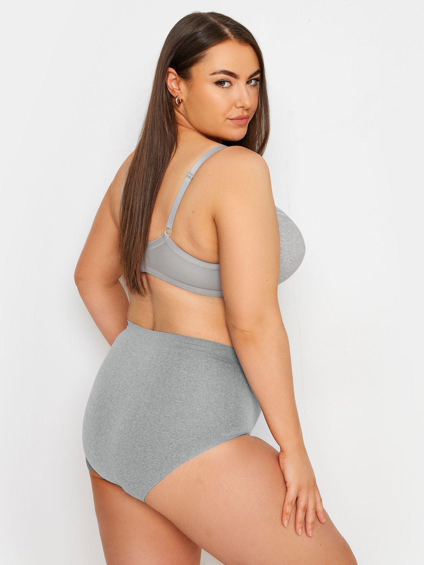 yours-curve-2-pack-grey-marl-lace-trim-pad-brastillFront