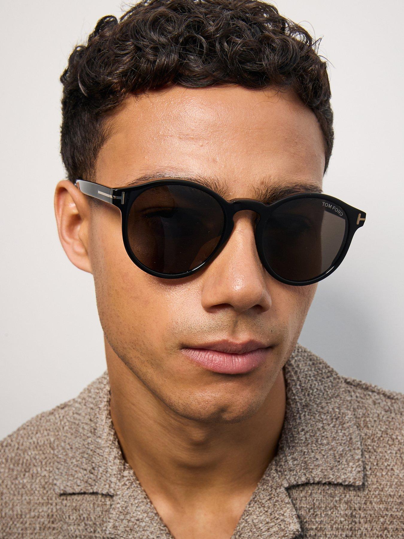 Tom Ford Tom Ford Mens Ian-02 Round Sunglasses