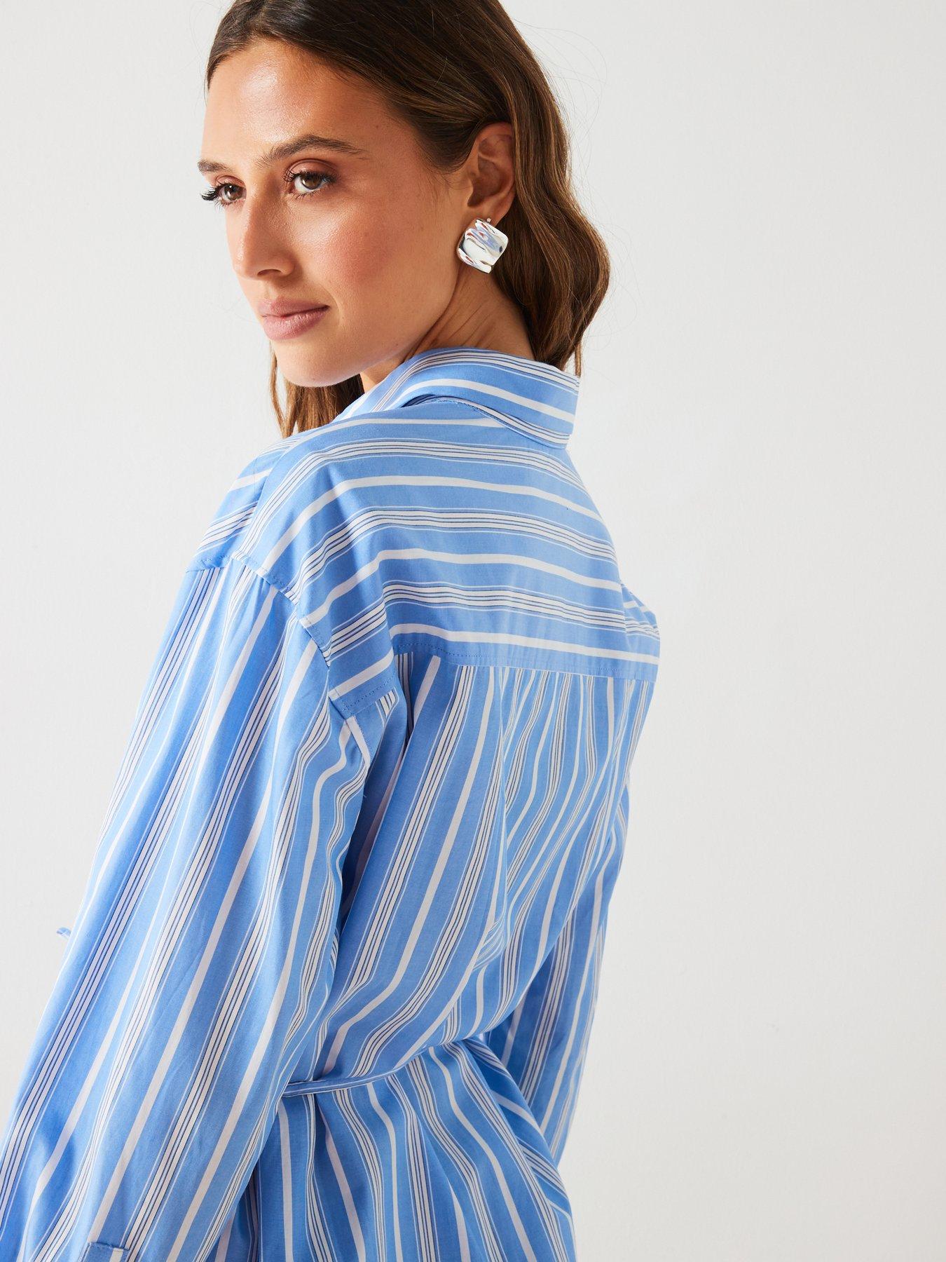 mango-blue-pin-stripe-tie-waist-shirtdetail