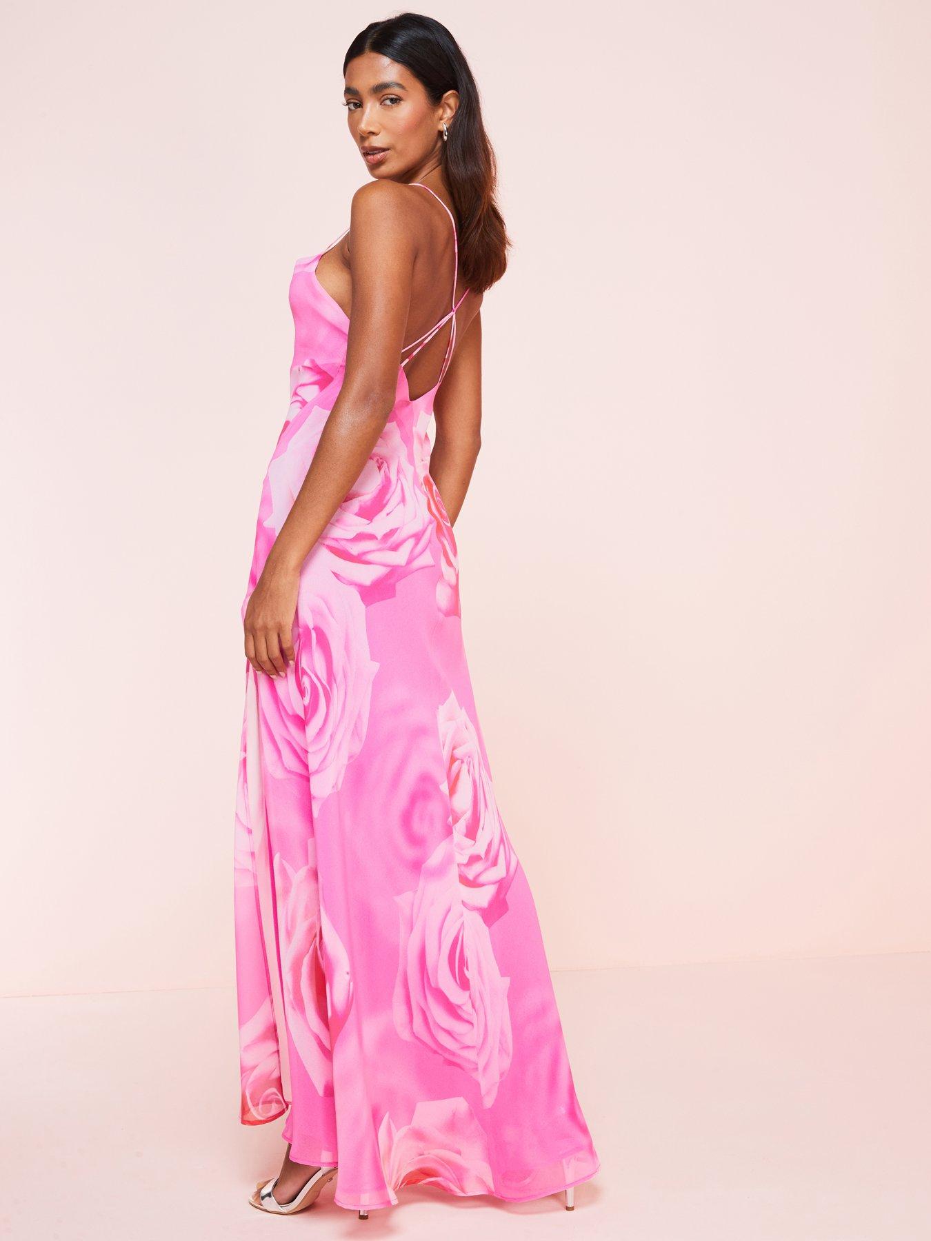 mango-pink-floral-sweetheart-maxi-dressback