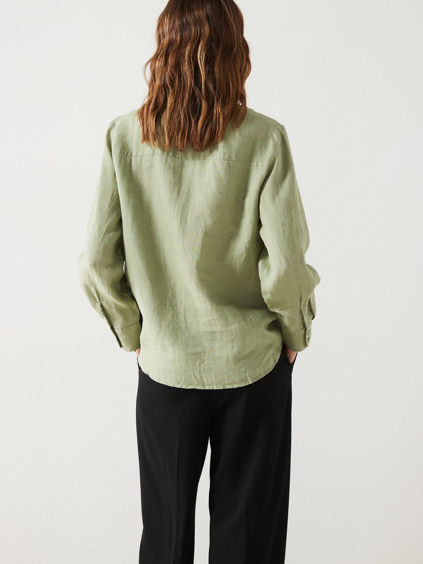 mango-green-long-sleeve-shirtstillFront