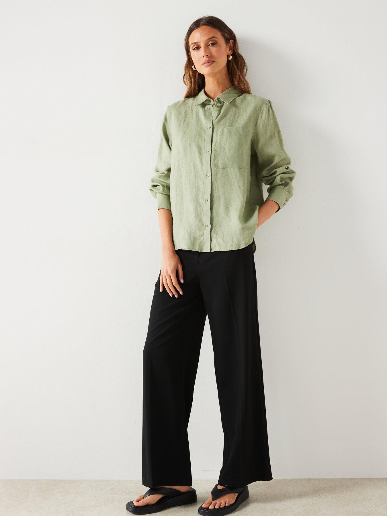 mango-green-long-sleeve-shirtback