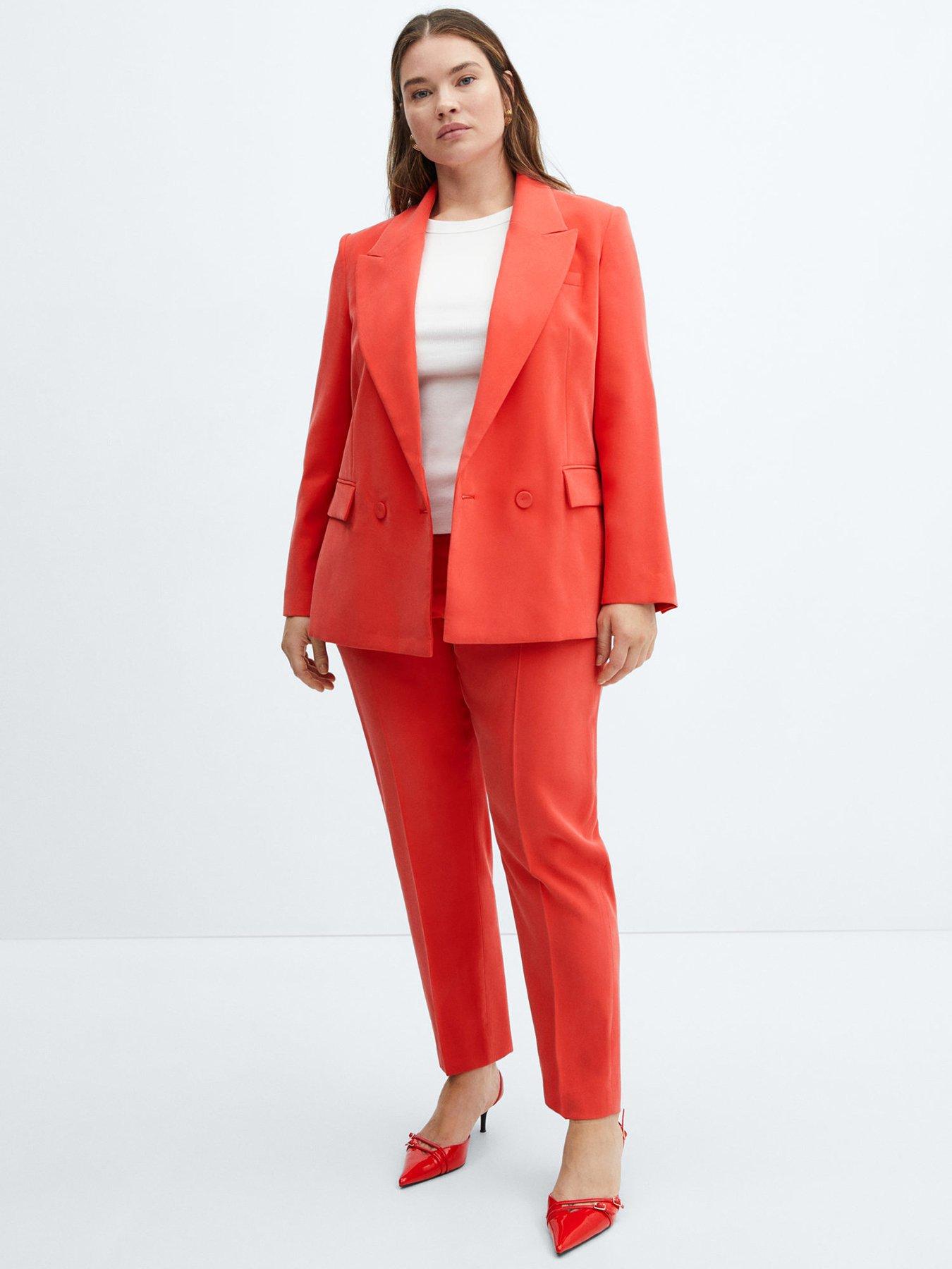 Mango red suit hotsell