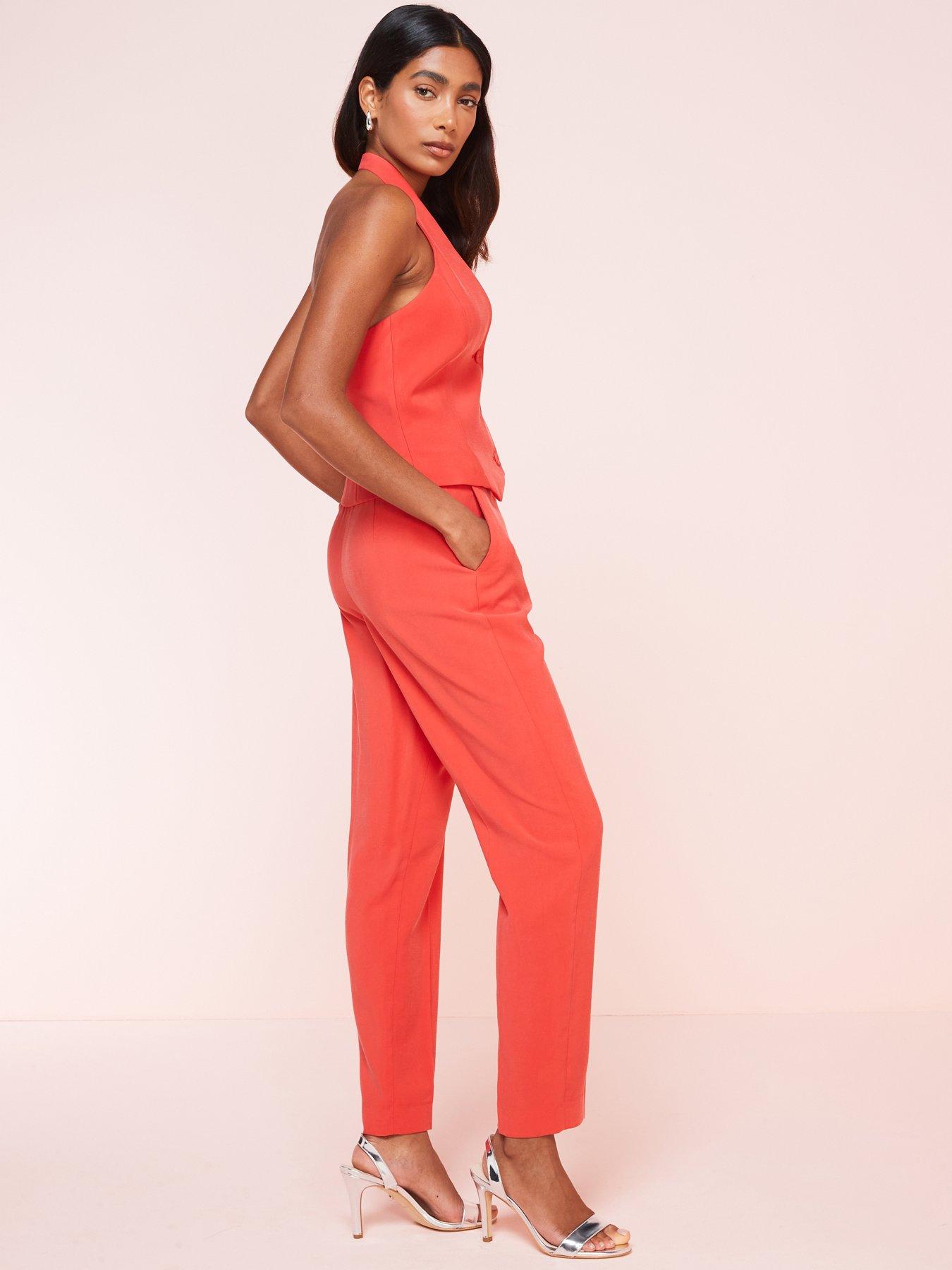 mango-red-straight-suit-trousersoutfit