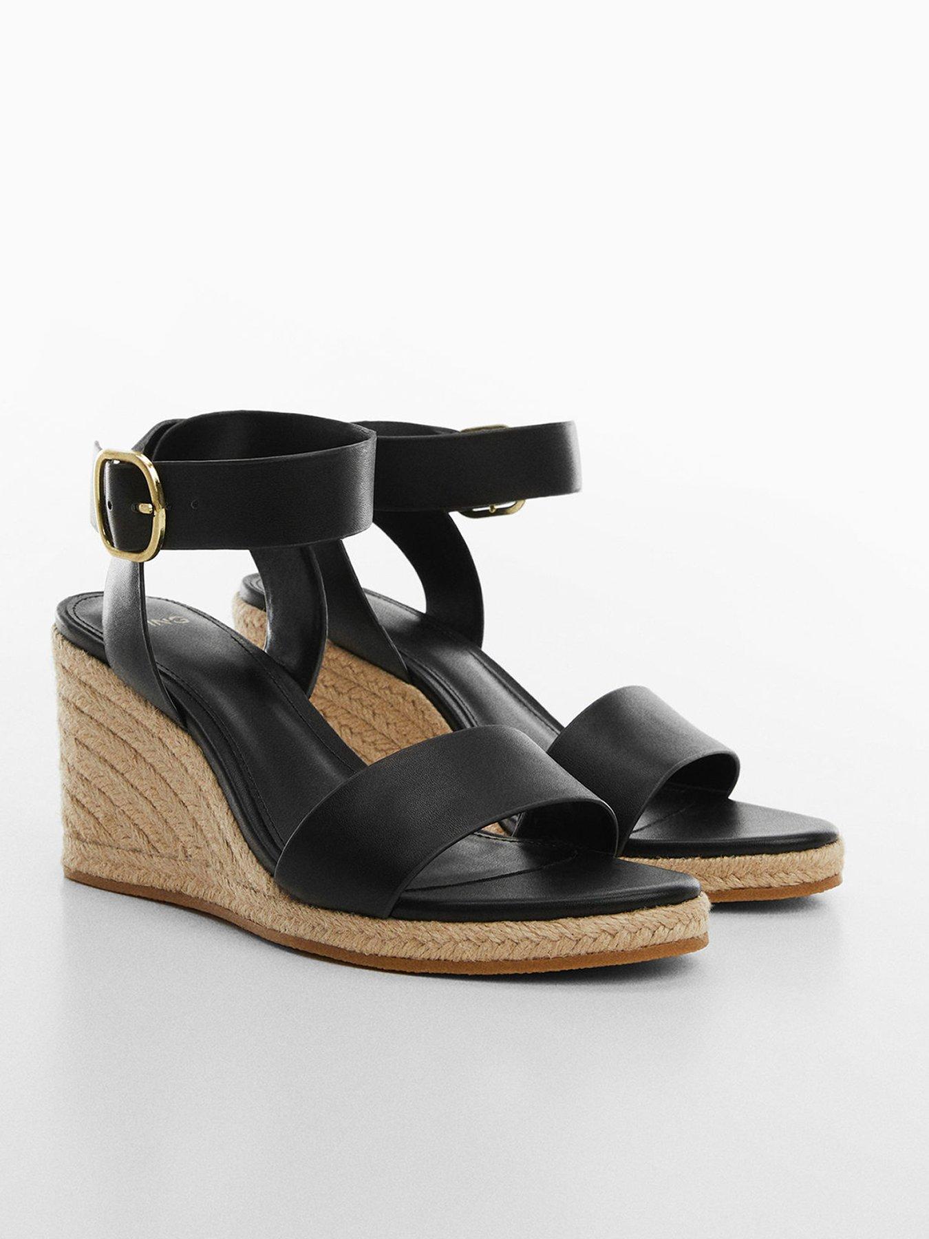 mango-black-buckle-strap-design-wedgestillFront