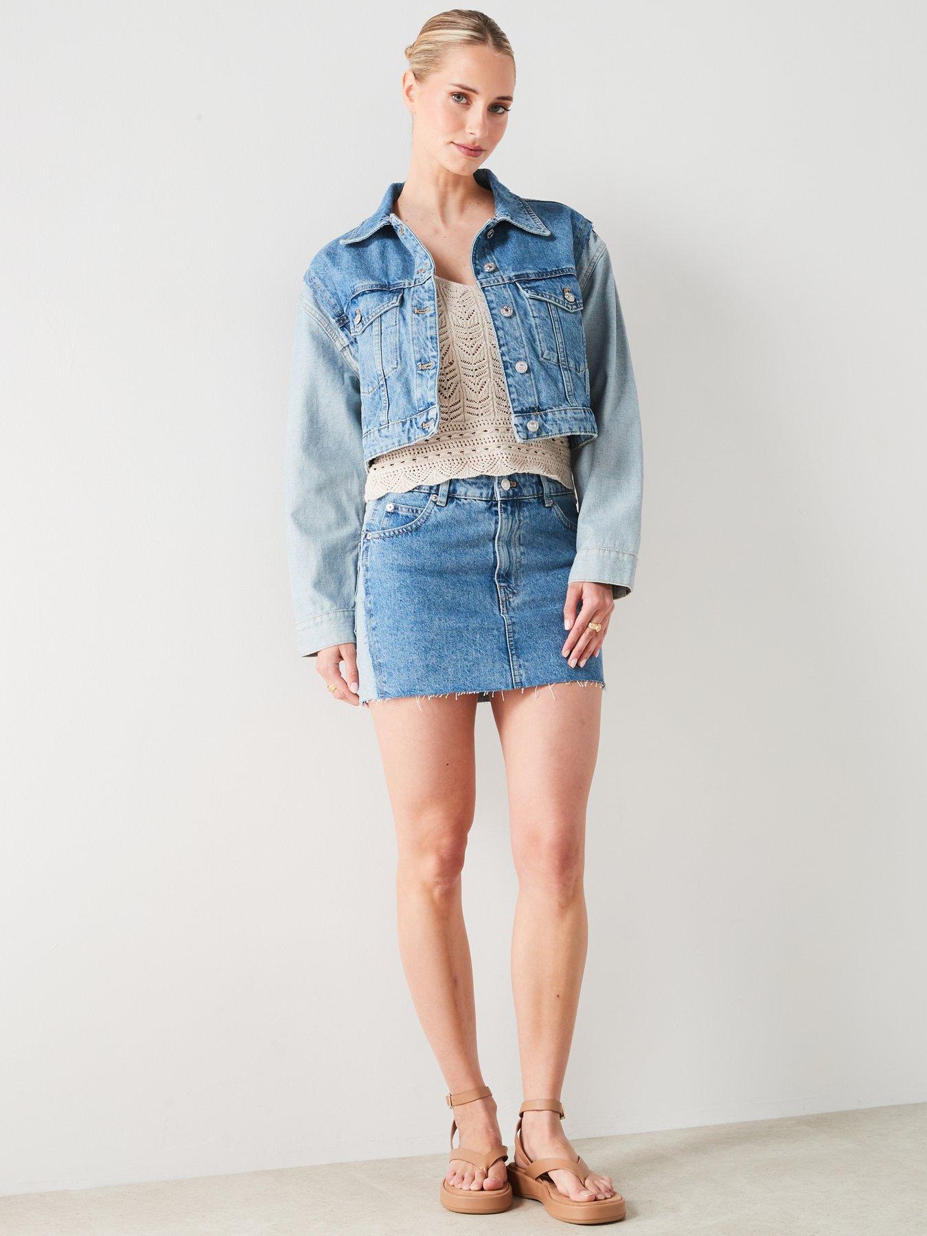 mango-two-tone-denim-miniskirtback