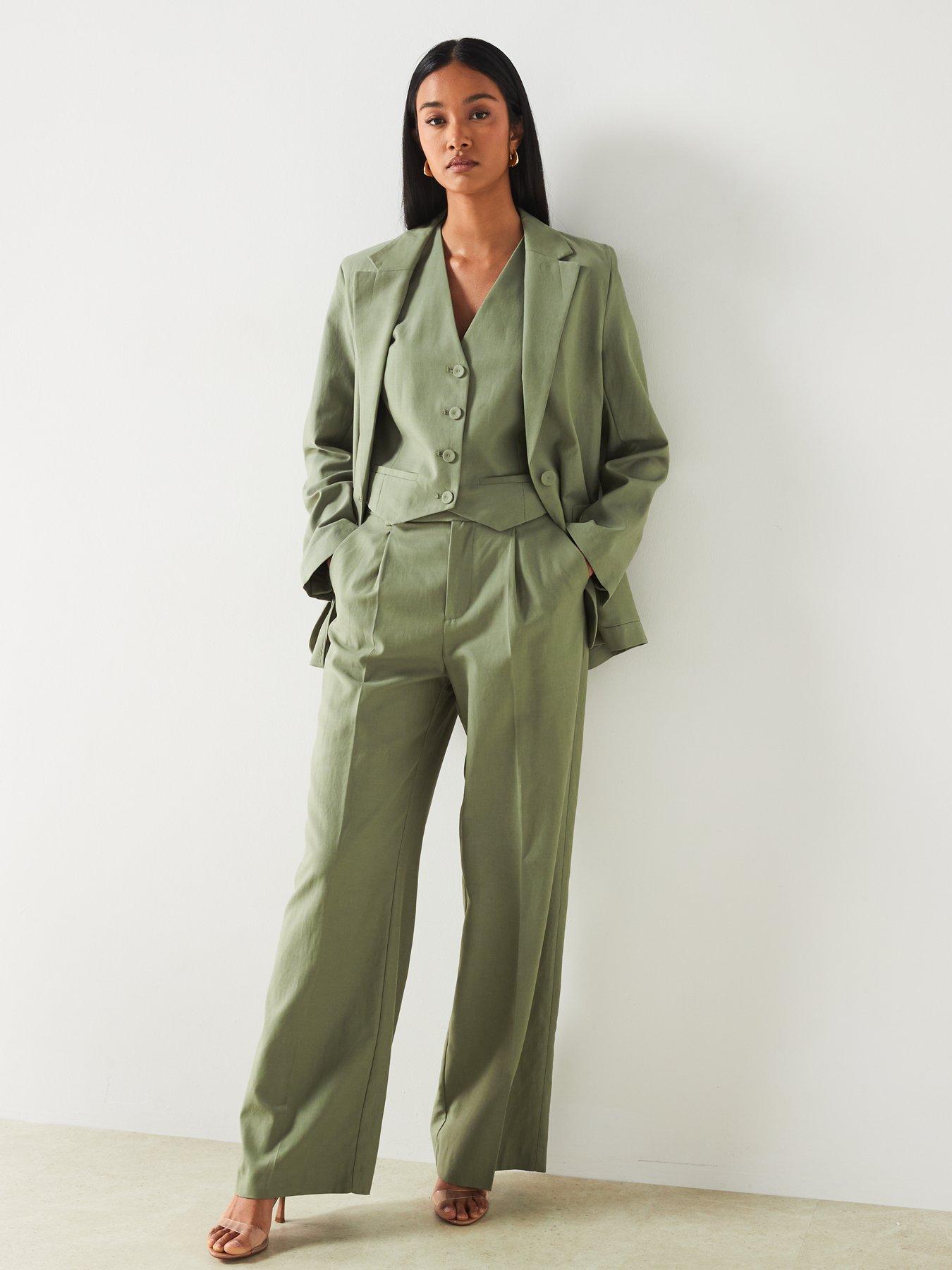 mango-khaki-pockets-suit-blazerback