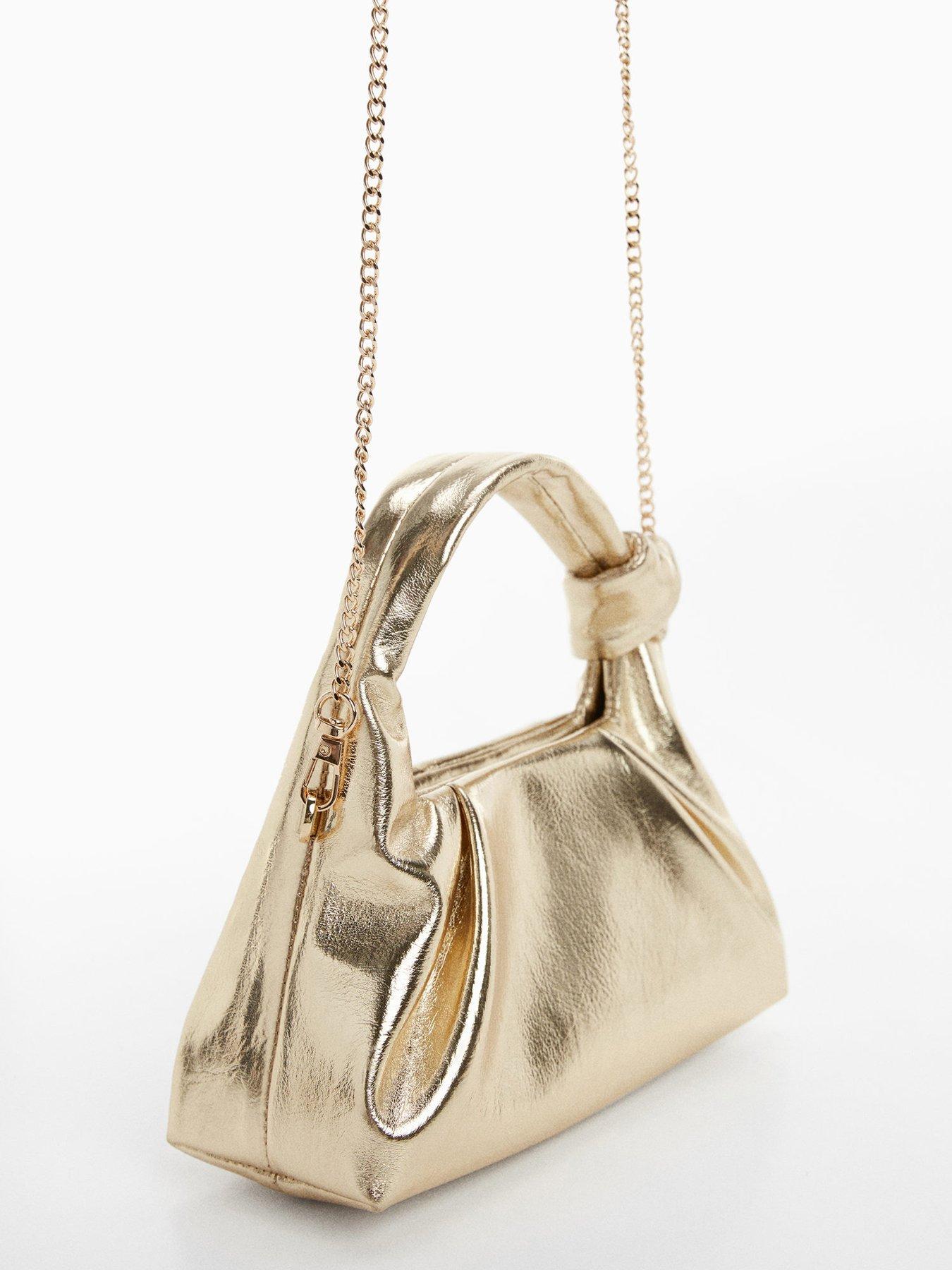 Gold mini handbag hotsell