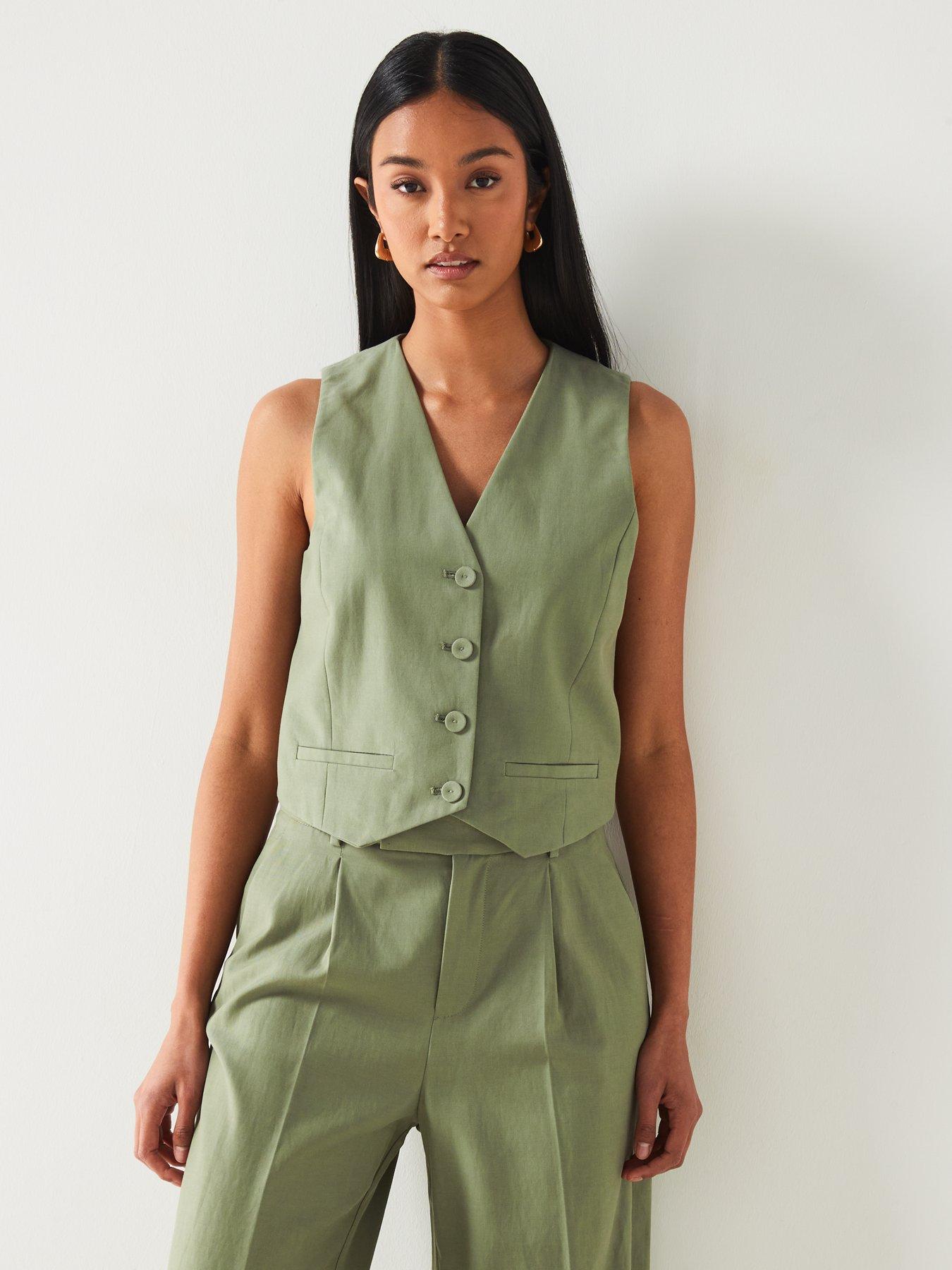 mango-khaki-suit-waistcoat-with-buttonsfront