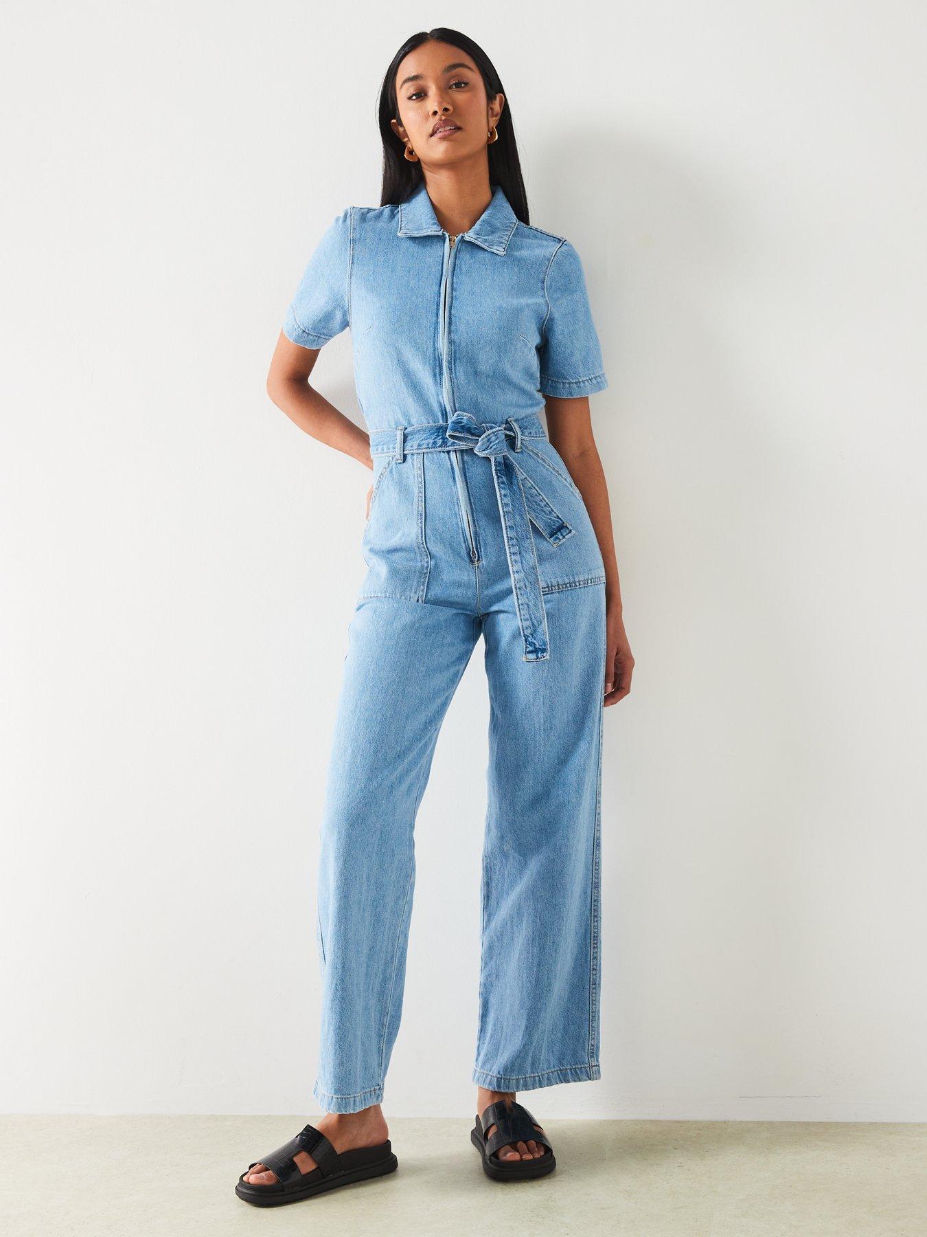 mango-denim-short-sleeve-jumpsuitback